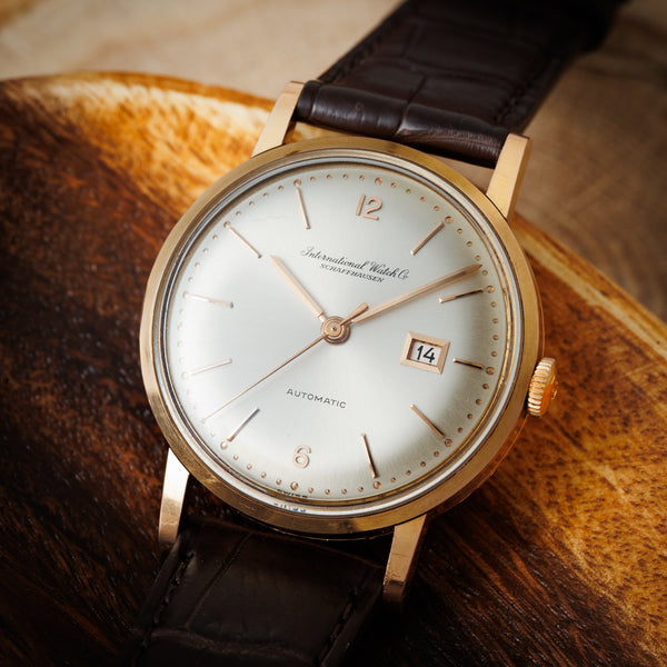 IWC 自動巻き ゴールドケース 時計 IWC 18金無垢ラウンドケース 1960年製（昭和35年製） ペラトン式自動