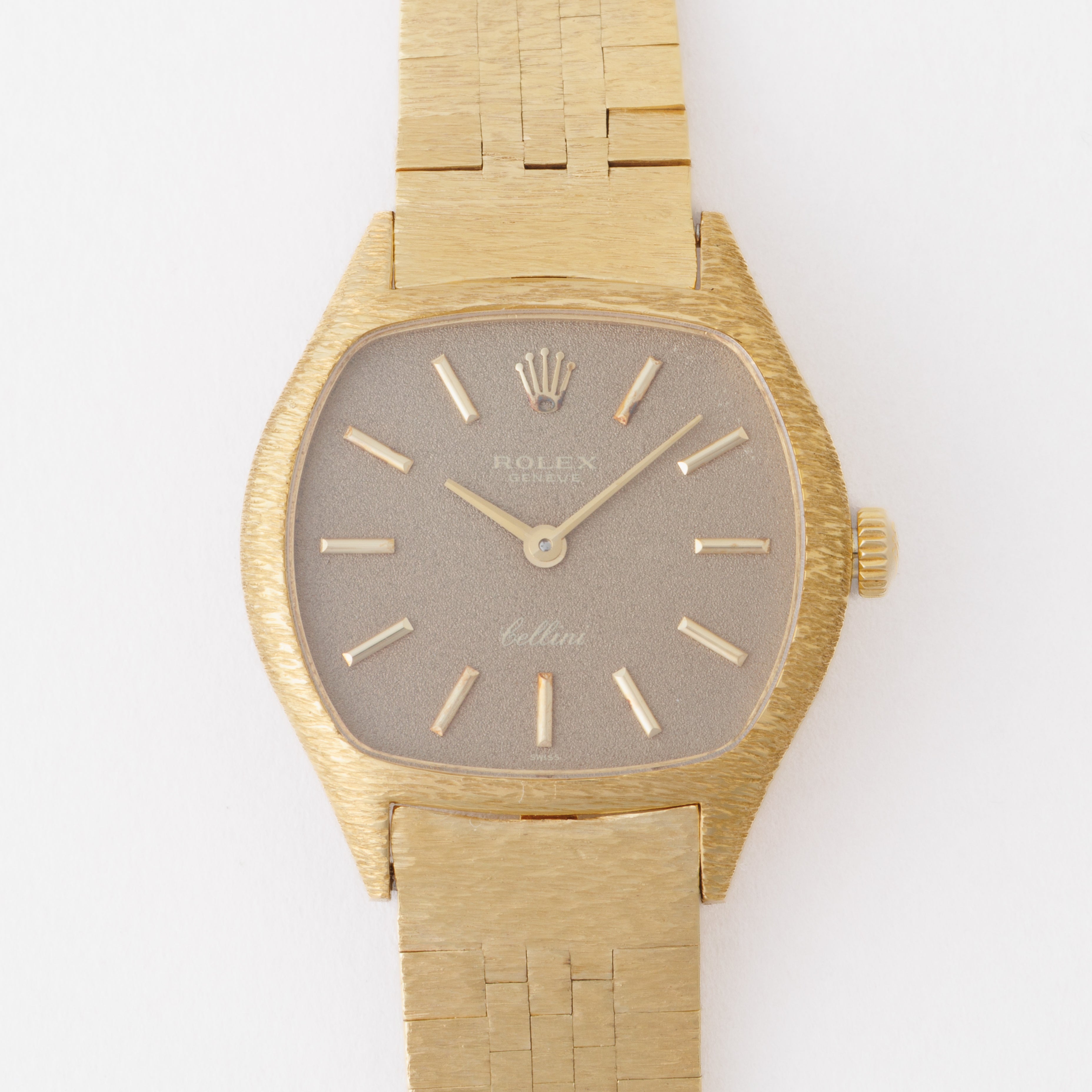ロレックス チェリーニ レディース 1970年代製 Ref.3801 18金無垢 バーク仕上げ