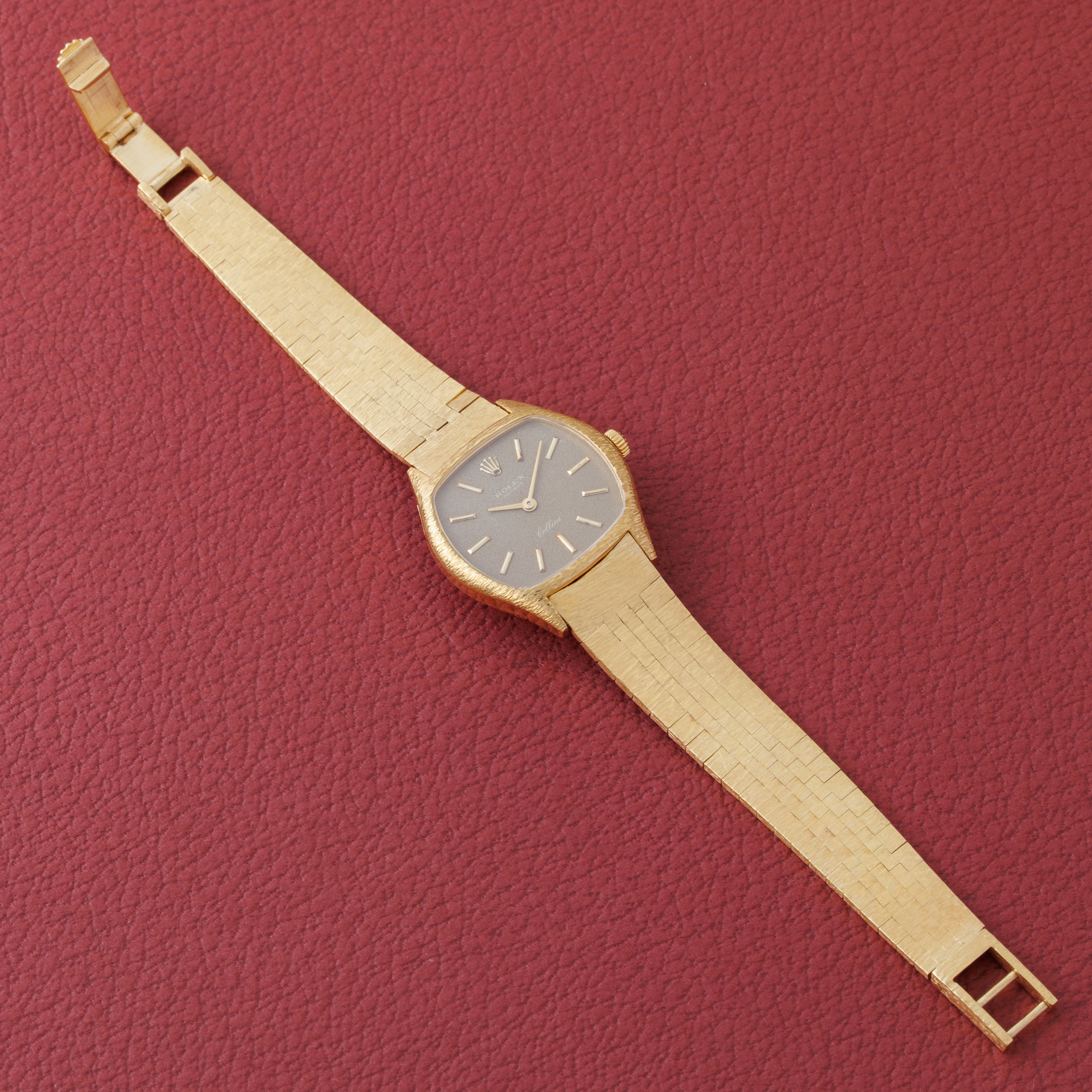 ロレックス チェリーニ レディース 1970年代製 Ref.3801 18金無垢 バーク仕上げ