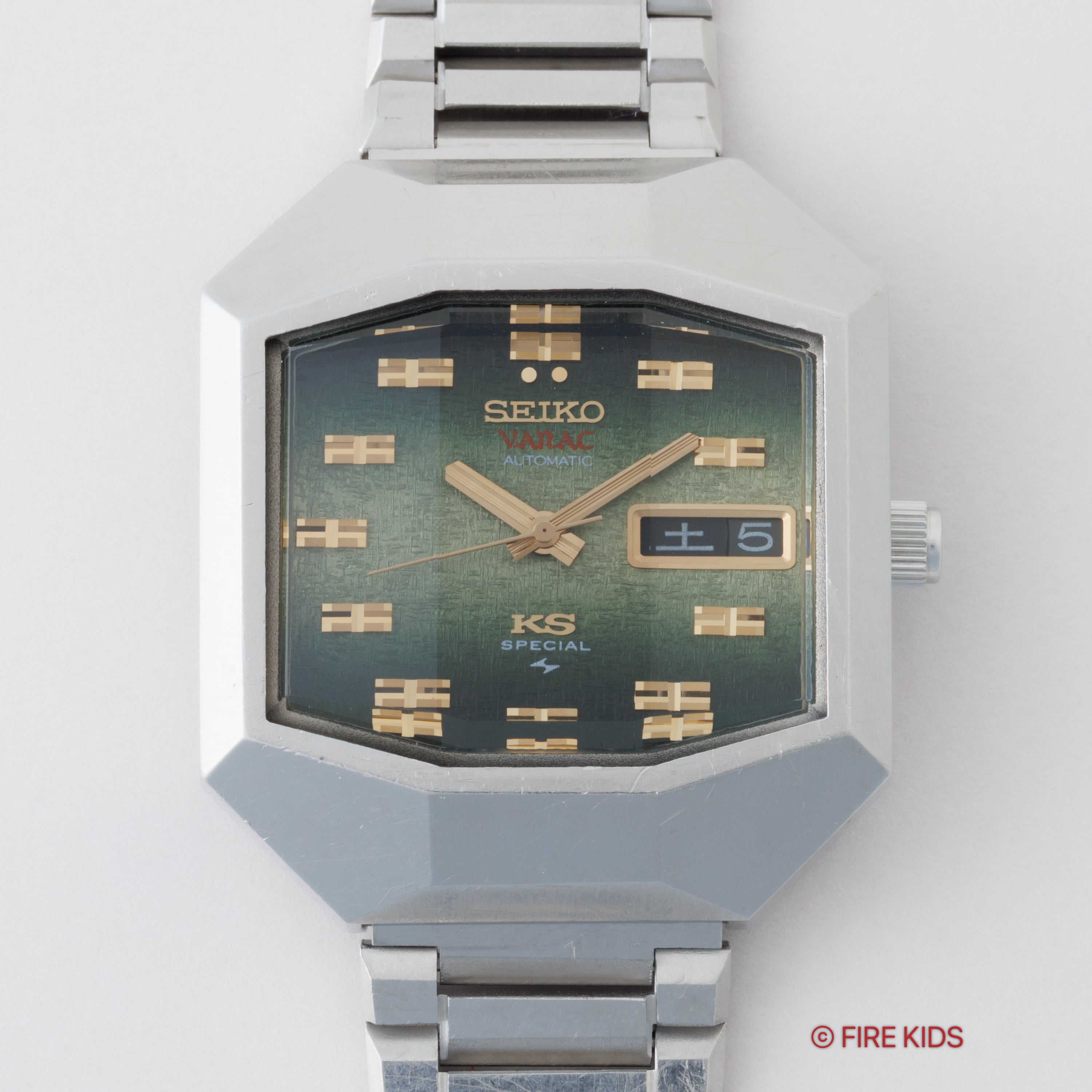 キングセイコー バナック スペシャル 1973年製 Ref.5246-5040 グリーングラデーションダイヤル カットガラス 自動巻き