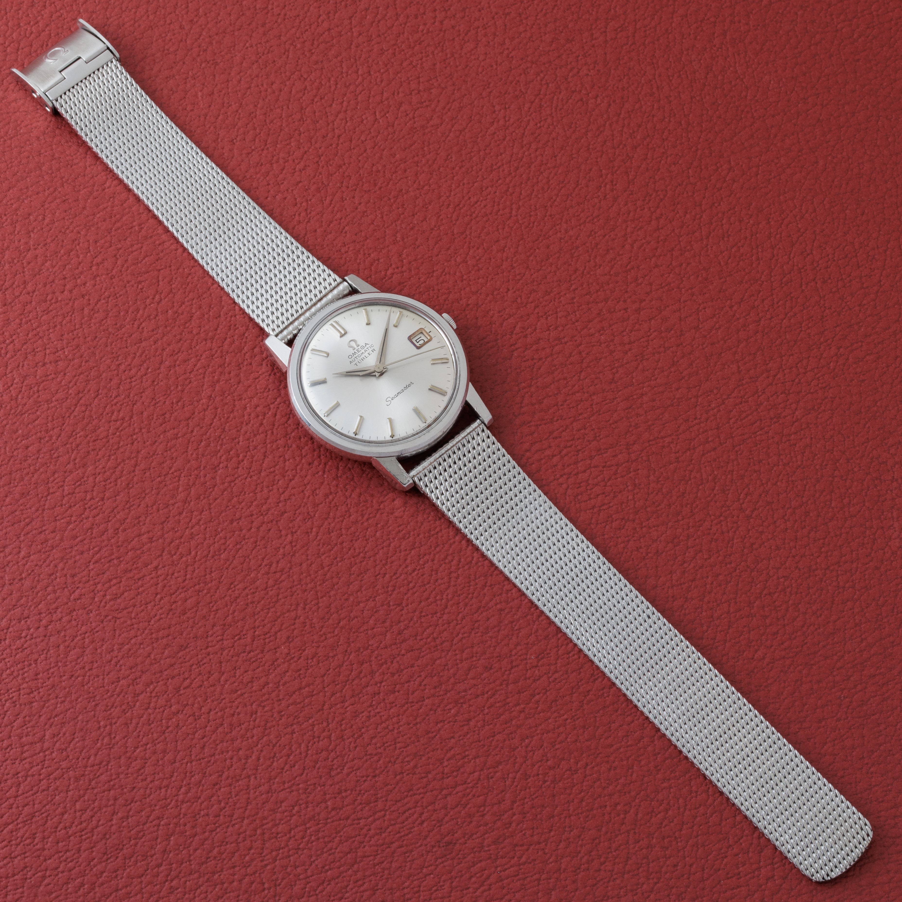 オメガ シーマスター チューラーWネーム 1965年製 Ref.166.003 純正メッシュブレス