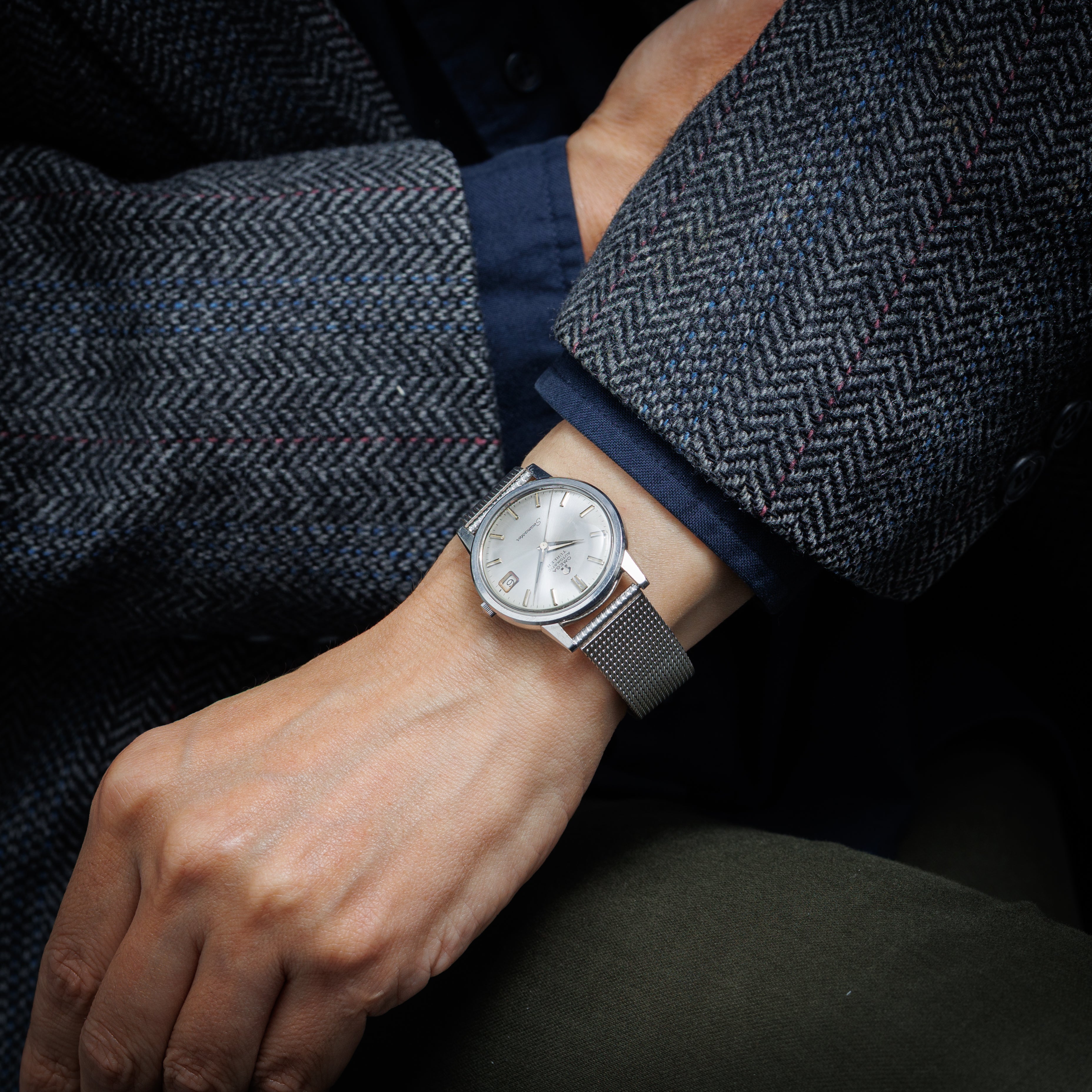 オメガ シーマスター チューラーWネーム 1965年製 Ref.166.003 純正メッシュブレス