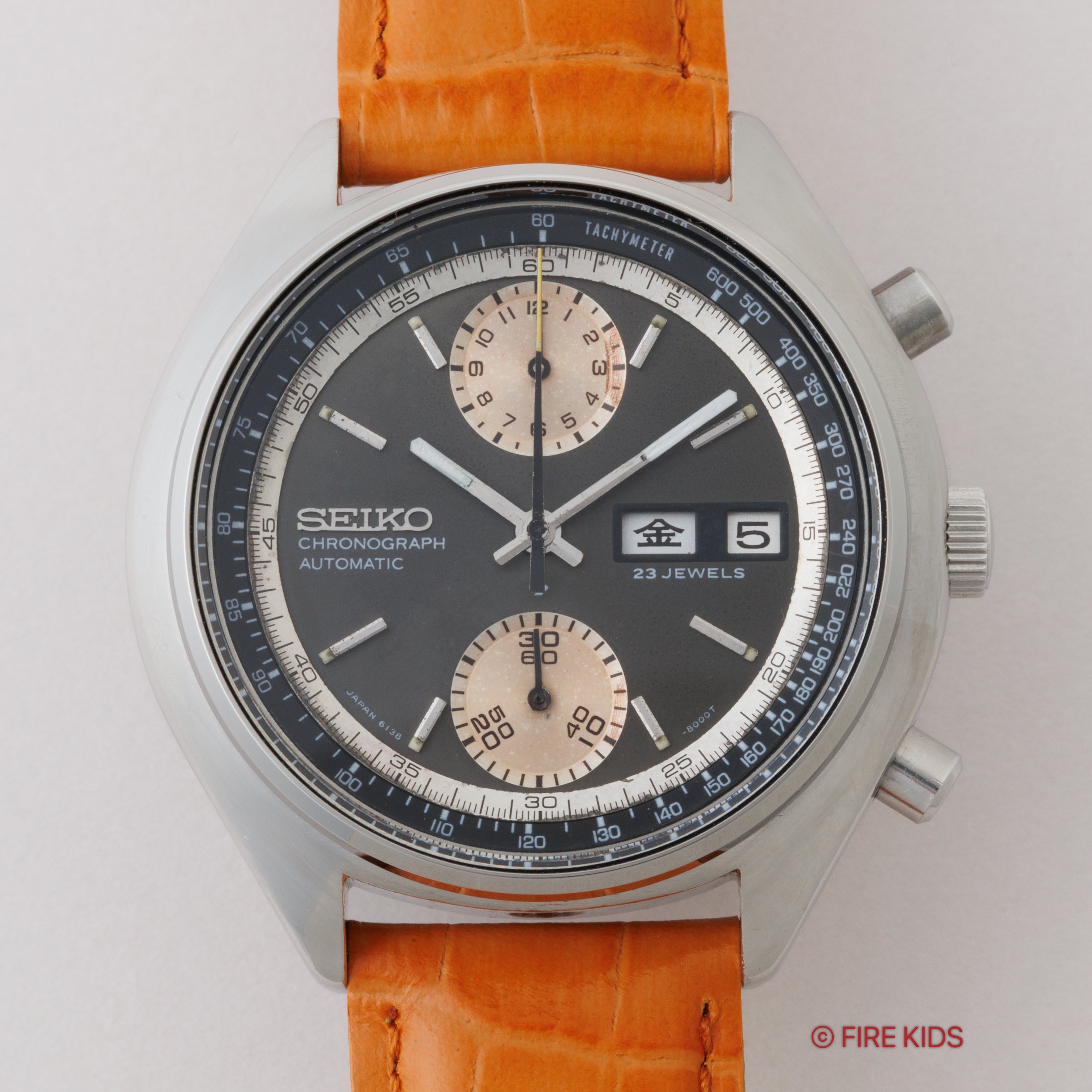 セイコー クロノグラフ 自動巻き 1972年製 Ref.6138-8000 Cal.6138B 逆パンダ