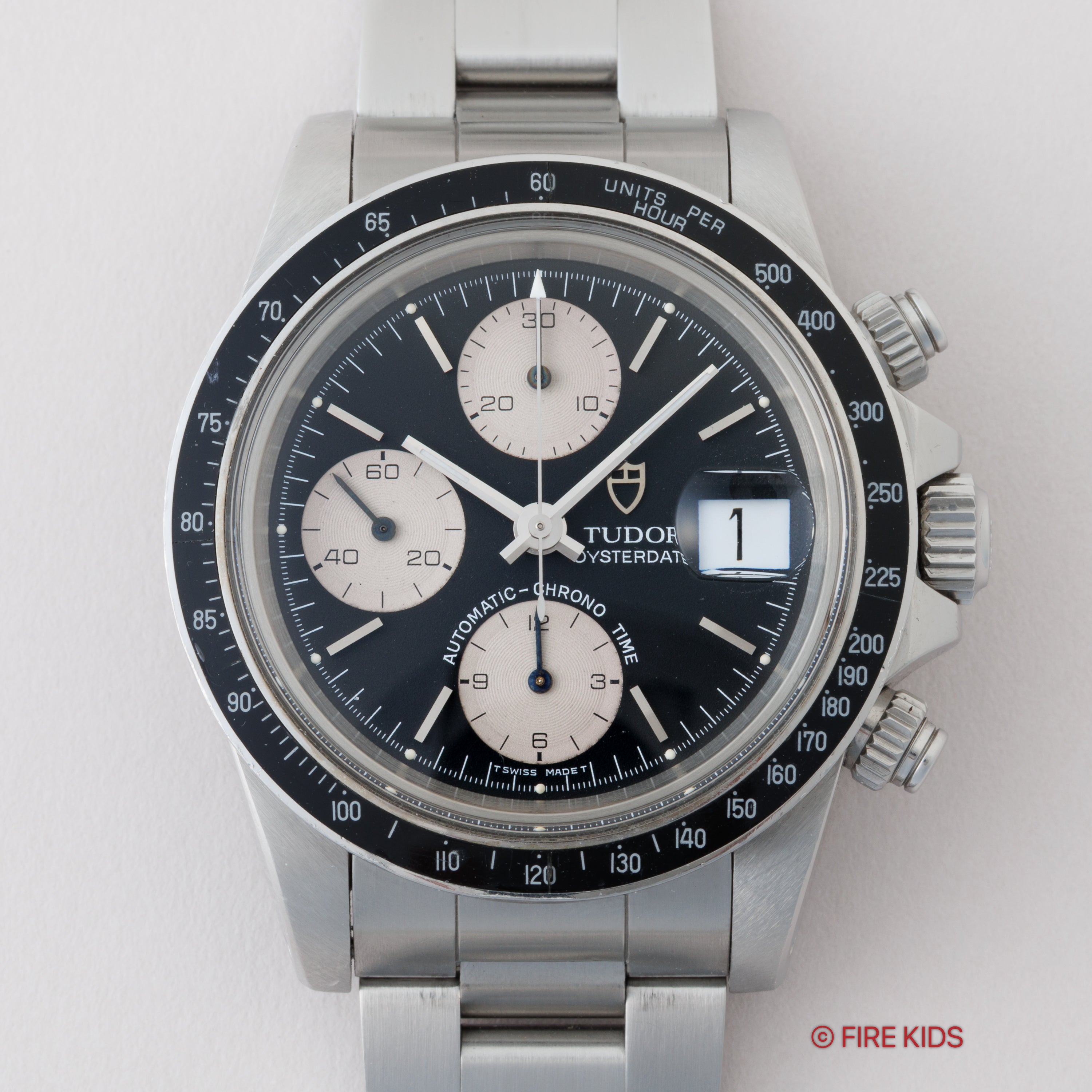 チューダー クロノタイム 1995年製 Ref.79160 逆パンダ コピー説明書付き 王冠リューズ