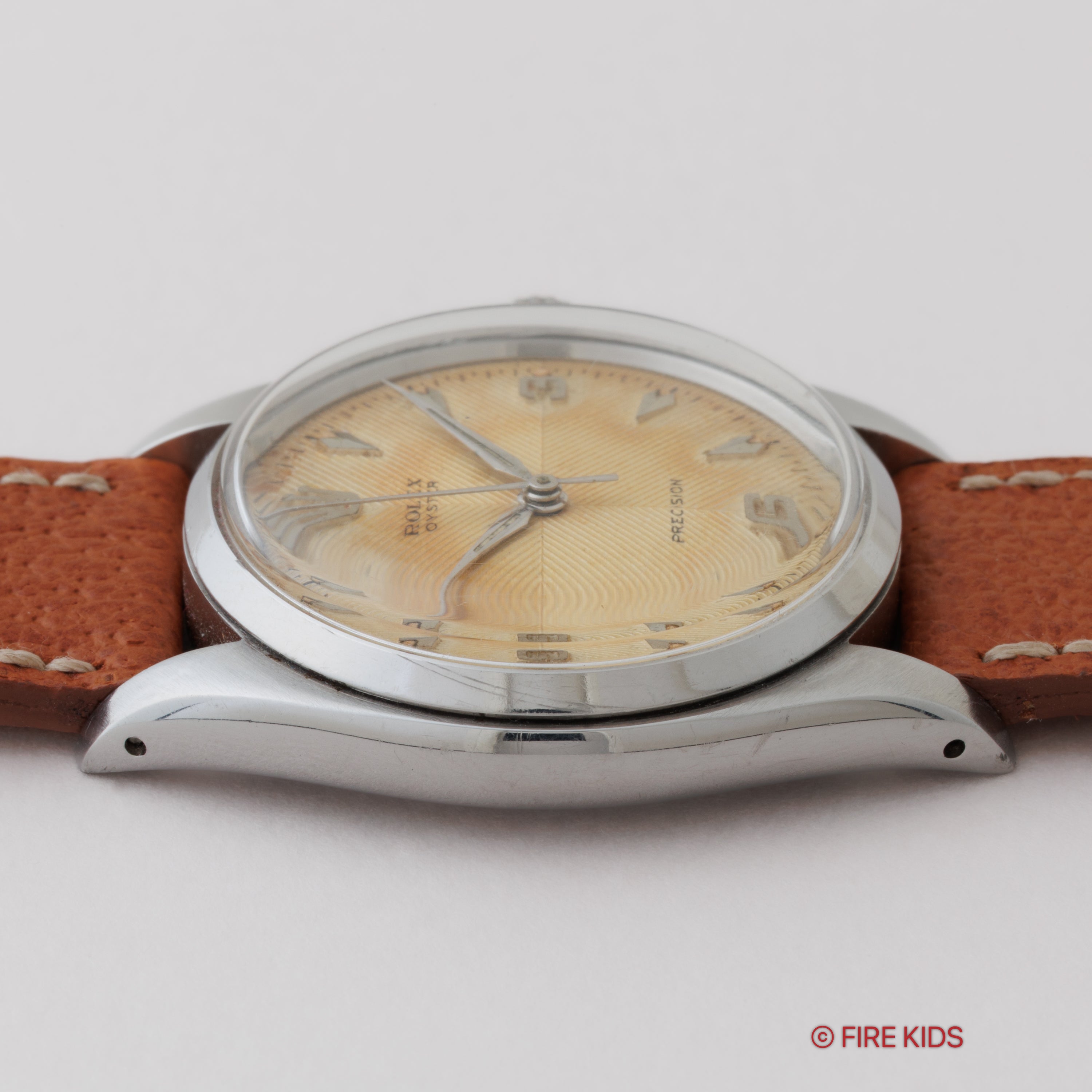 ロレックス オイスター 1957年製 手巻き Ref.6422 シェブロンダイアル