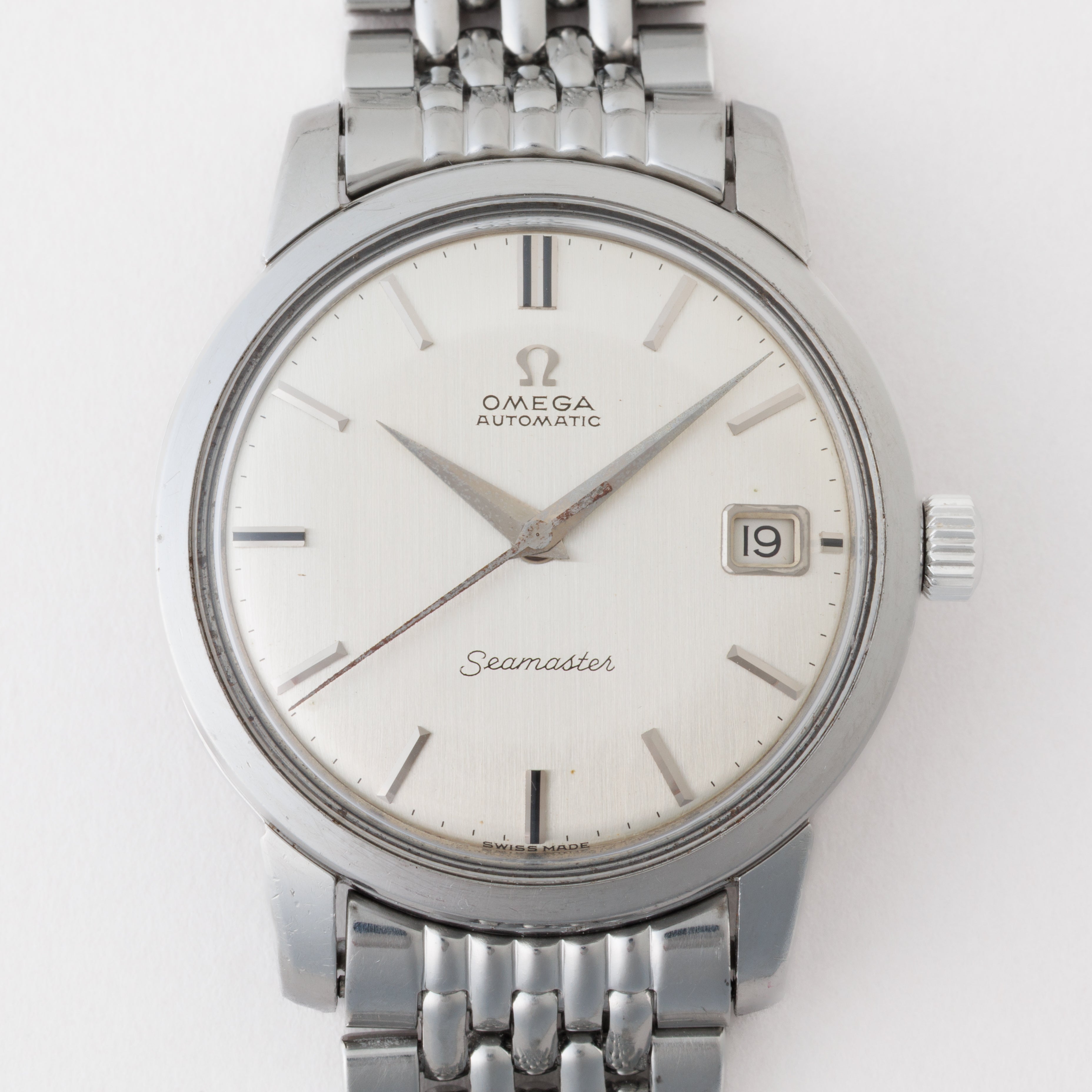 オメガ シーマスター 1965年製 Ref.166011 シルバーダイヤル 純正ブレス付き