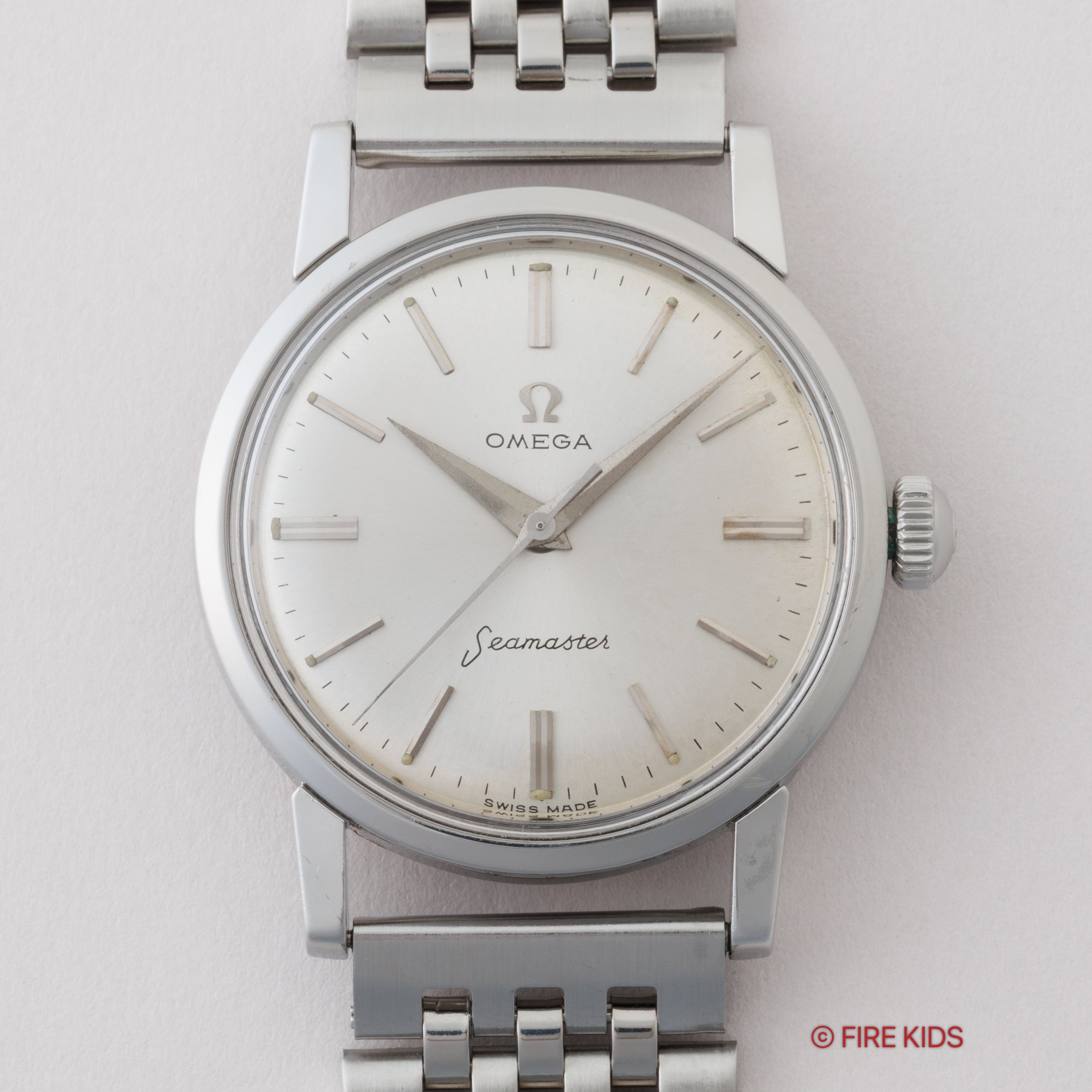 オメガ シーマスター 手巻き 1958年製 シルバーダイヤル Ref