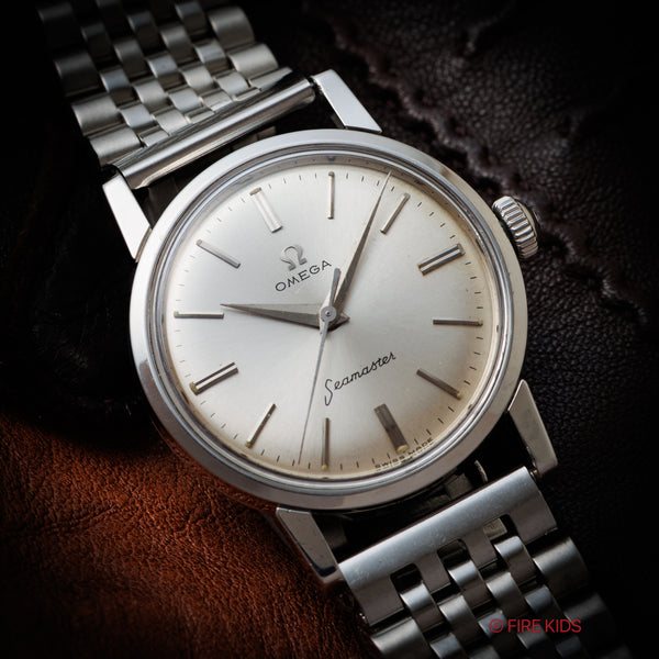 オメガ シーマスター 手巻き 1958年製 シルバーダイヤル Ref
