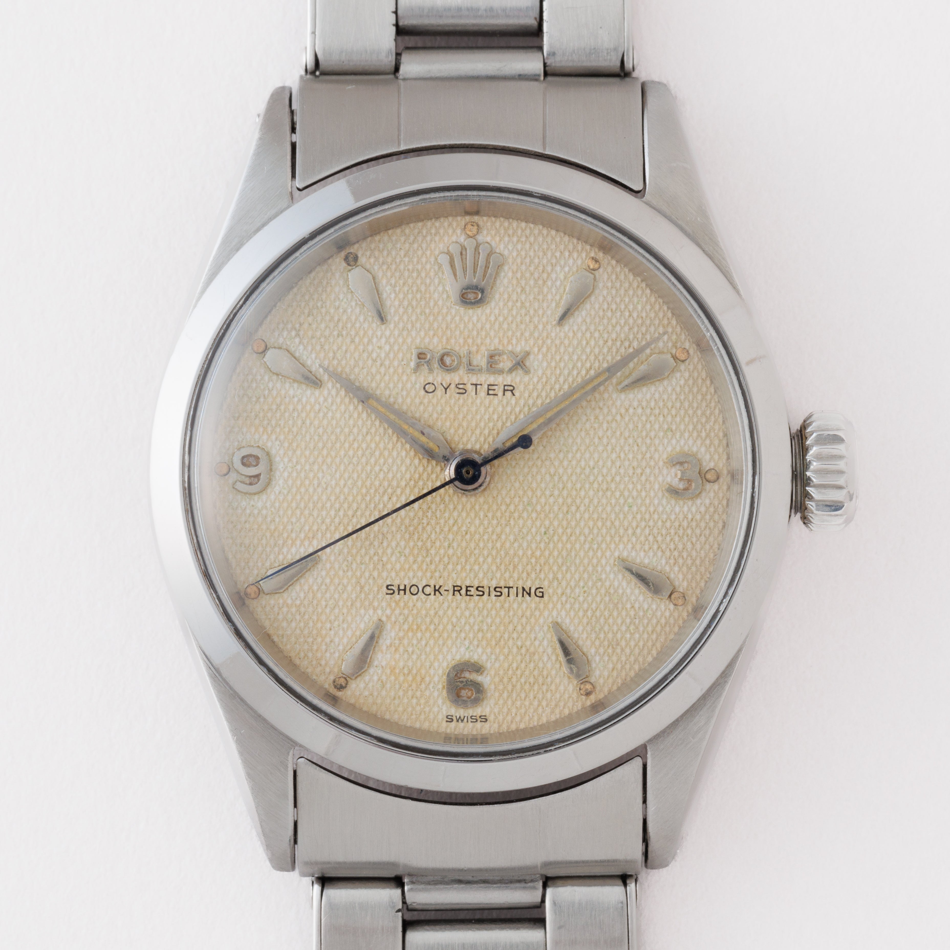 ロレックス オイスター 手巻き 1955年製 Ref.6246 ギョウシェ飛び