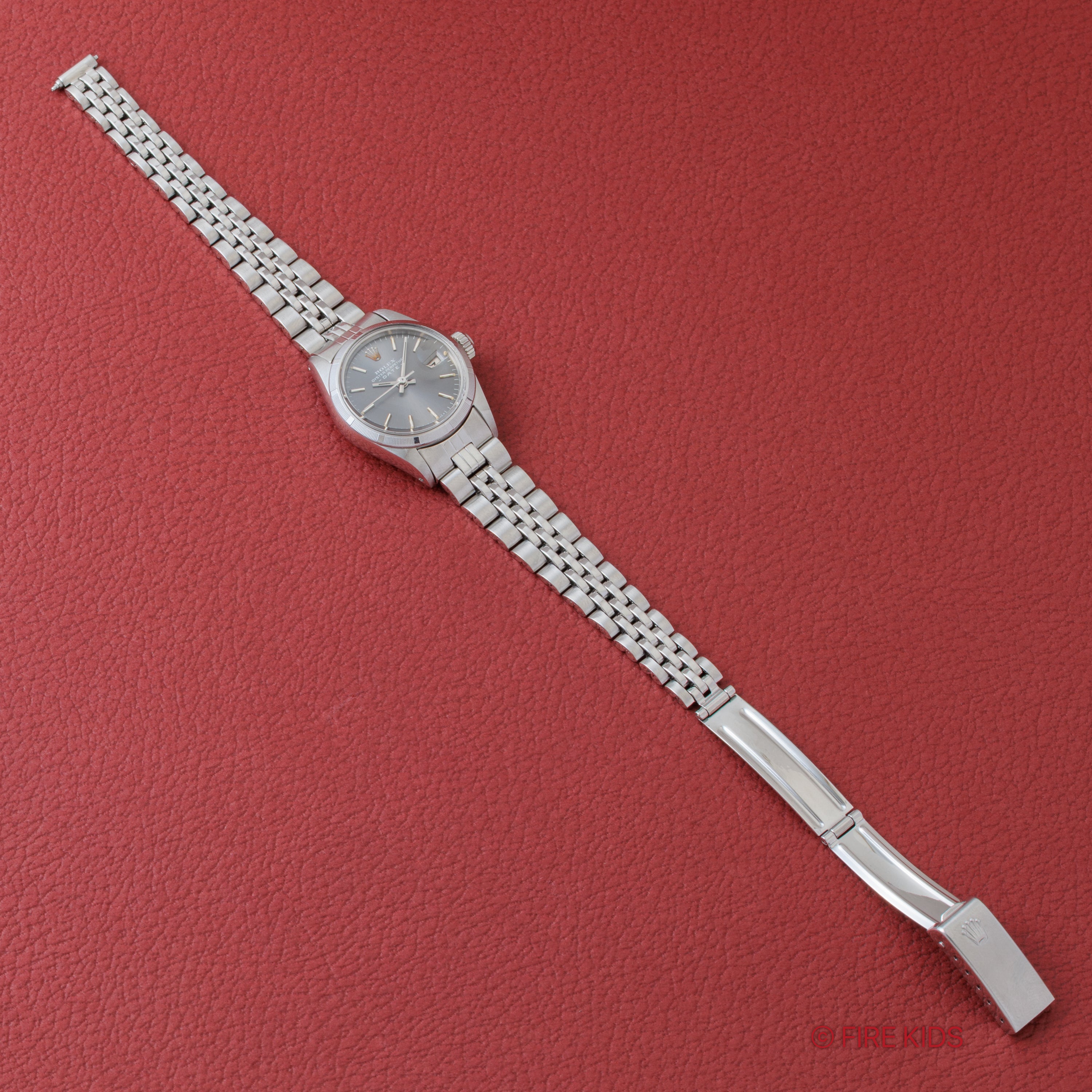 ロレックス 1971年製 レディース パーペチュアルデイト Ref.6919 グレーダイヤル ギャランティ、修理明細、修理保証書付き