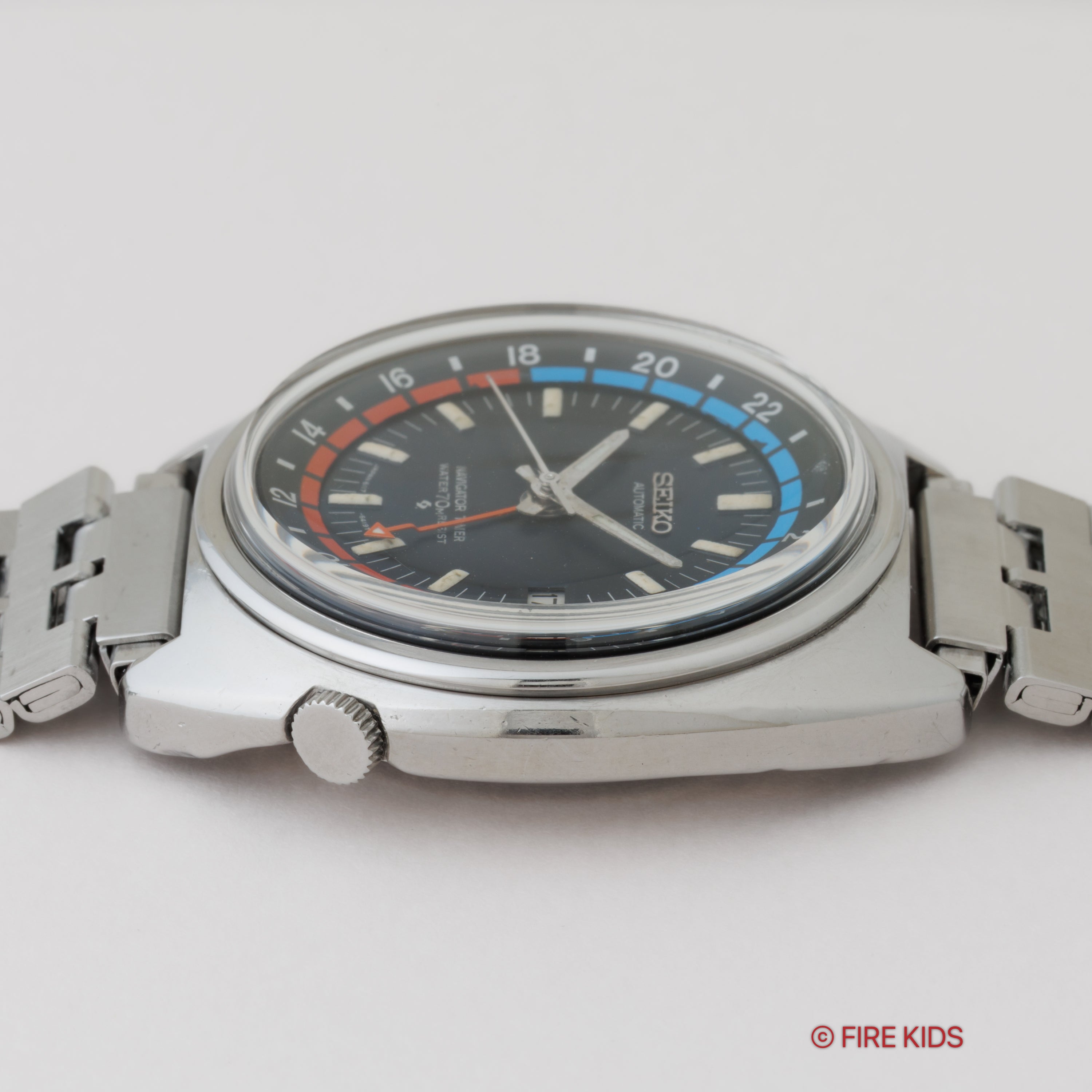 SEIKO 自動巻きナビゲータータイマー 6117-6400 稼働品 セイコー ワールドタイム 自動巻き 1969年製 3rdモデル Ref.6117