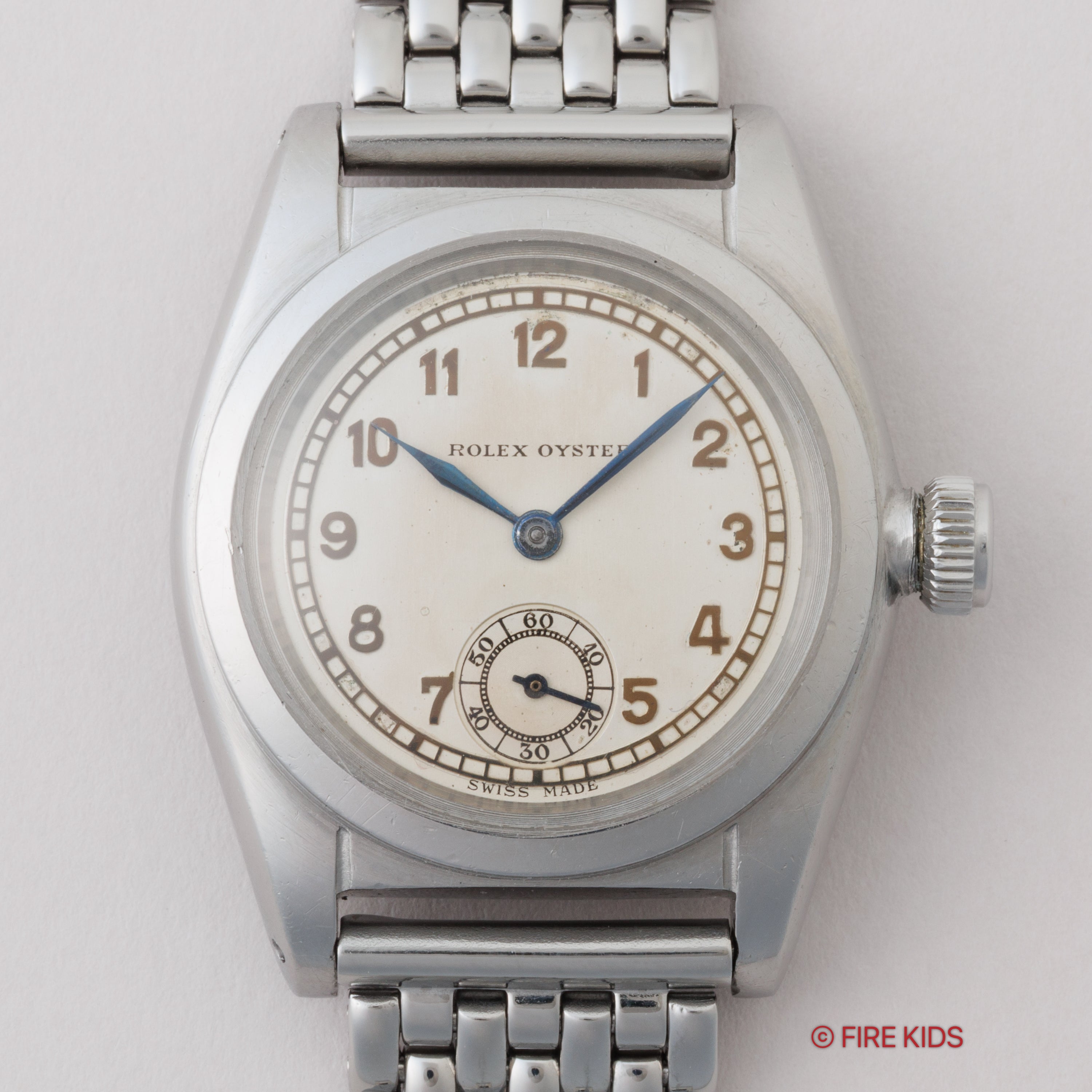 ロレックス オイスター フラットバック 1939年製 Ref.2765 手巻き スモールセコンド イングランドダイヤル