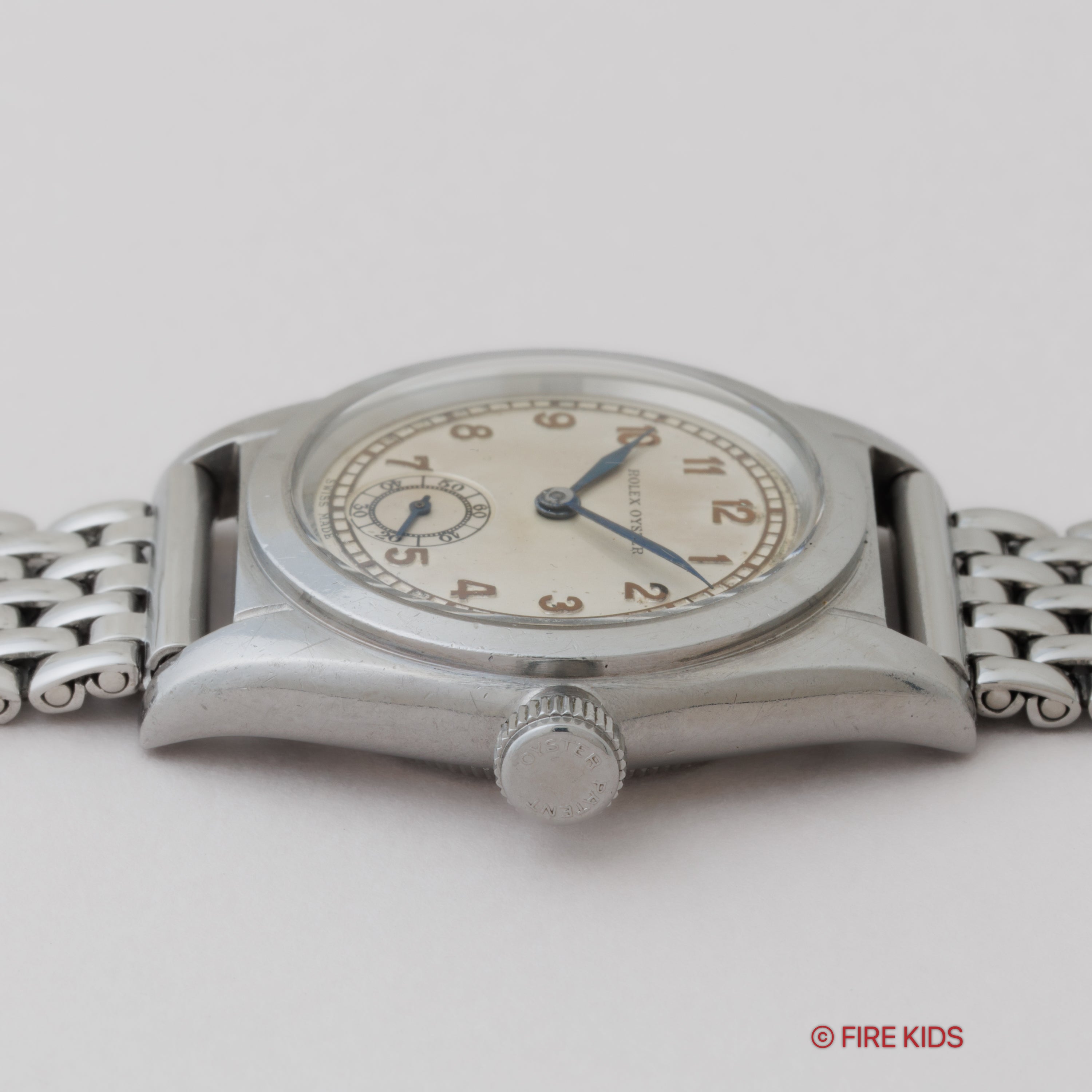 ロレックス オイスター フラットバック 1939年製 Ref.2765 手巻き スモールセコンド イングランドダイヤル