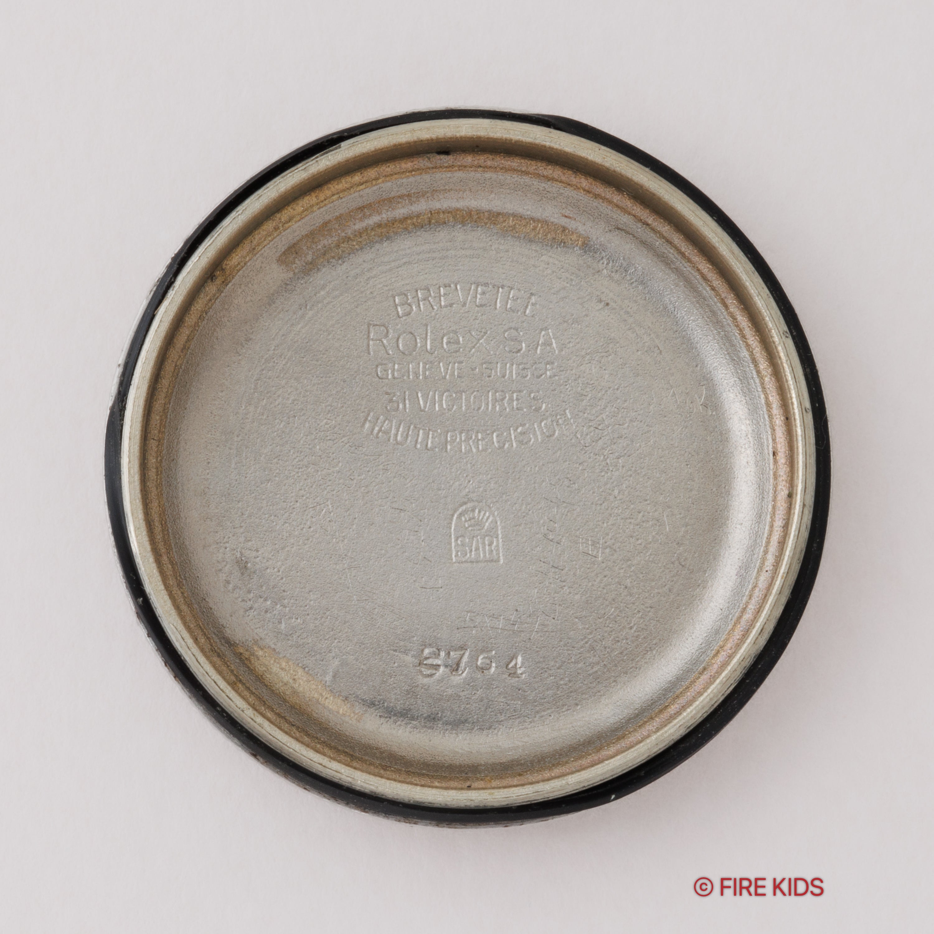 ロレックス バブルバック マッピンダブルネーム 1943年製 スモールセコンド Ref.2764 社外リベットブレス