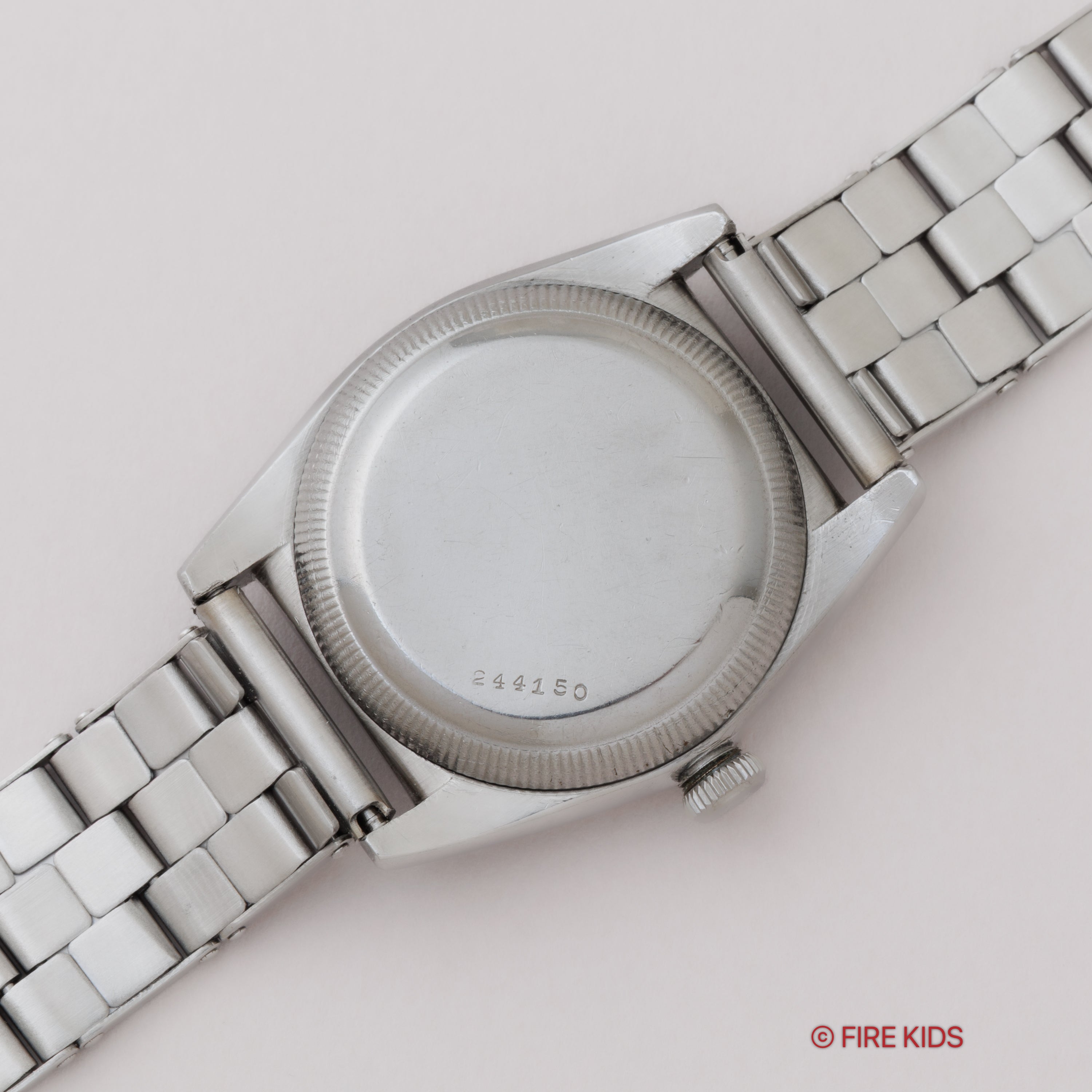 ロレックス バブルバック マッピンダブルネーム 1943年製 スモールセコンド Ref.2764 社外リベットブレス