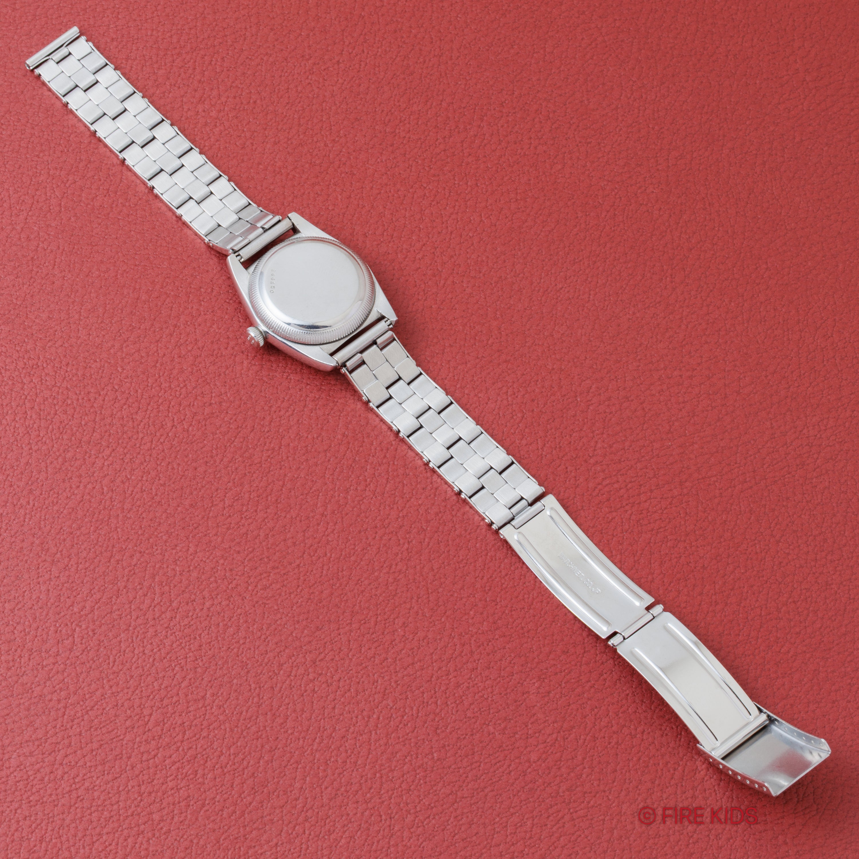 ロレックス バブルバック マッピンダブルネーム 1943年製 スモールセコンド Ref.2764 社外リベットブレス