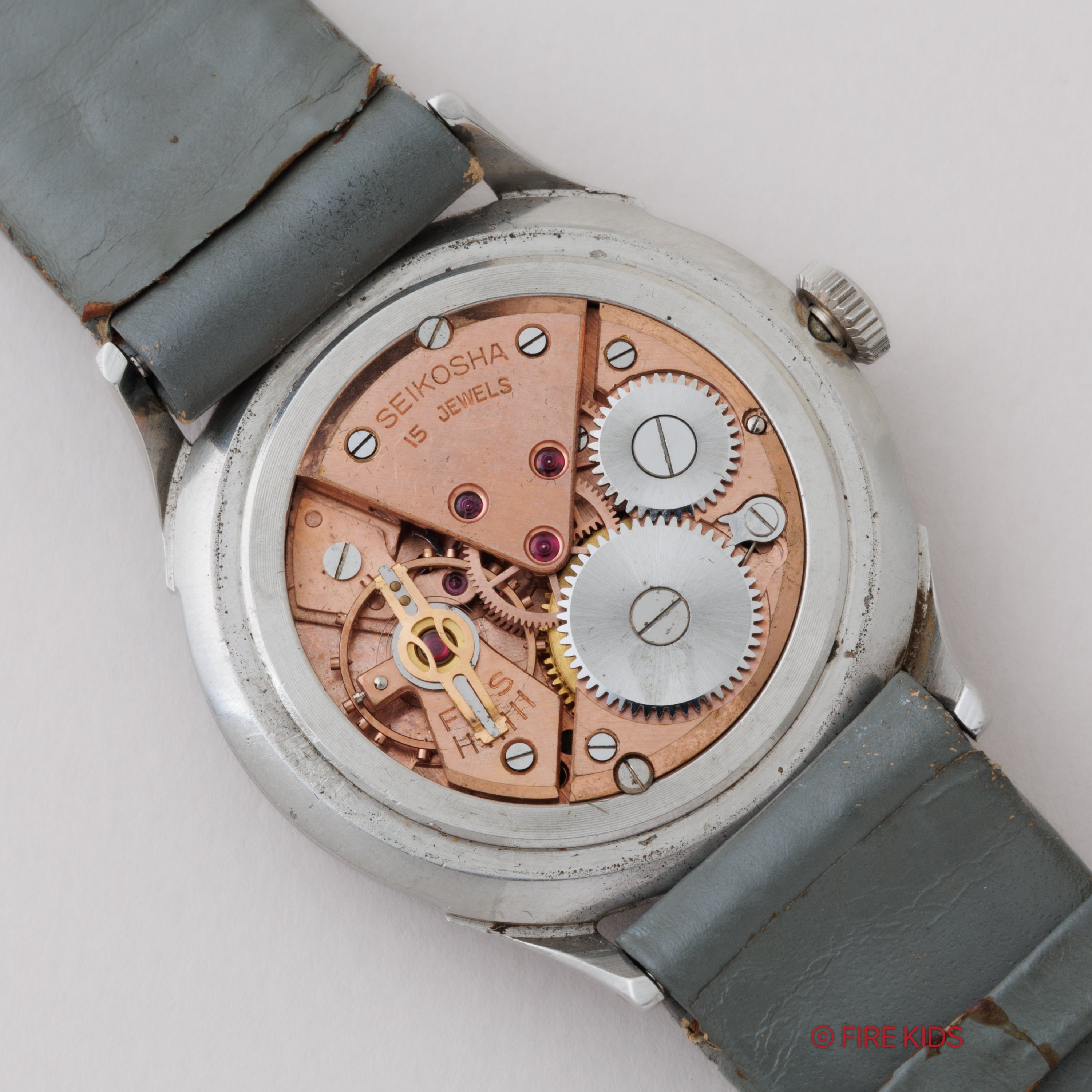 セイコー スーパー ブラックダイヤル 1956年製 Ref.S13001S 15石手巻きSSケース