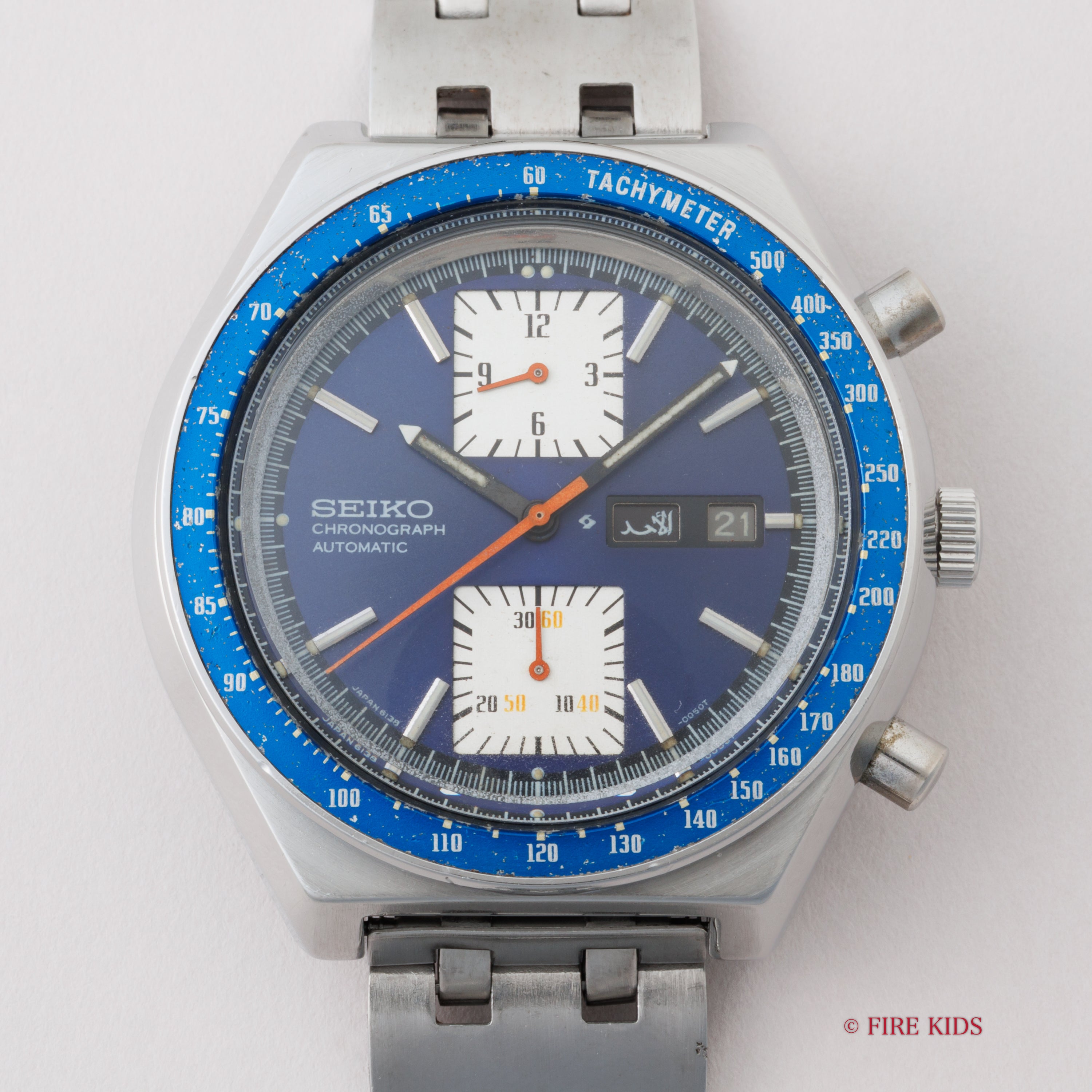 セイコー 角目 自動巻クロノグラフ 1977年製 Ref.6138-0030