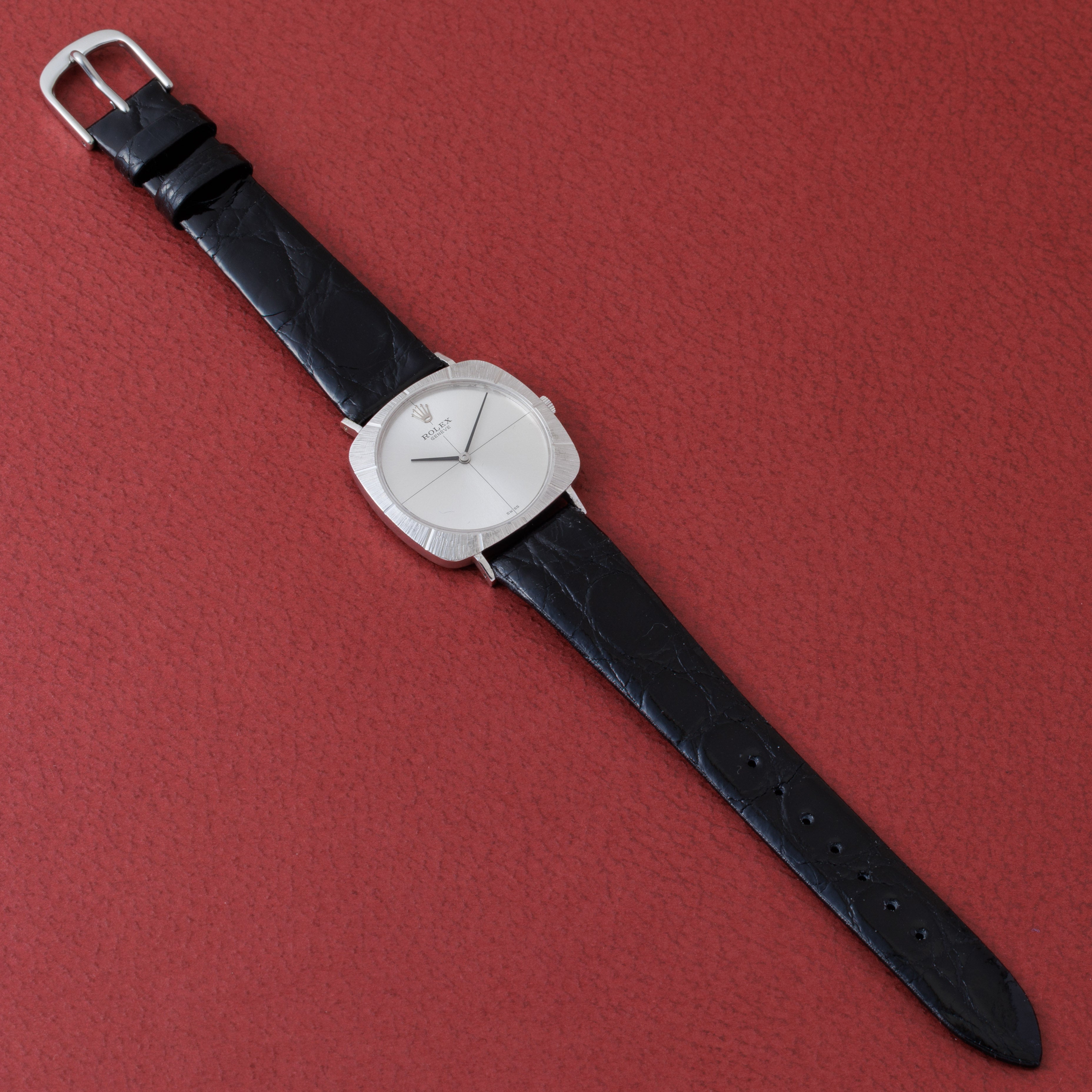 ロレックス 18金無垢ホワイトゴールド チェリーニ 1968年製 Ref.3748 手巻き