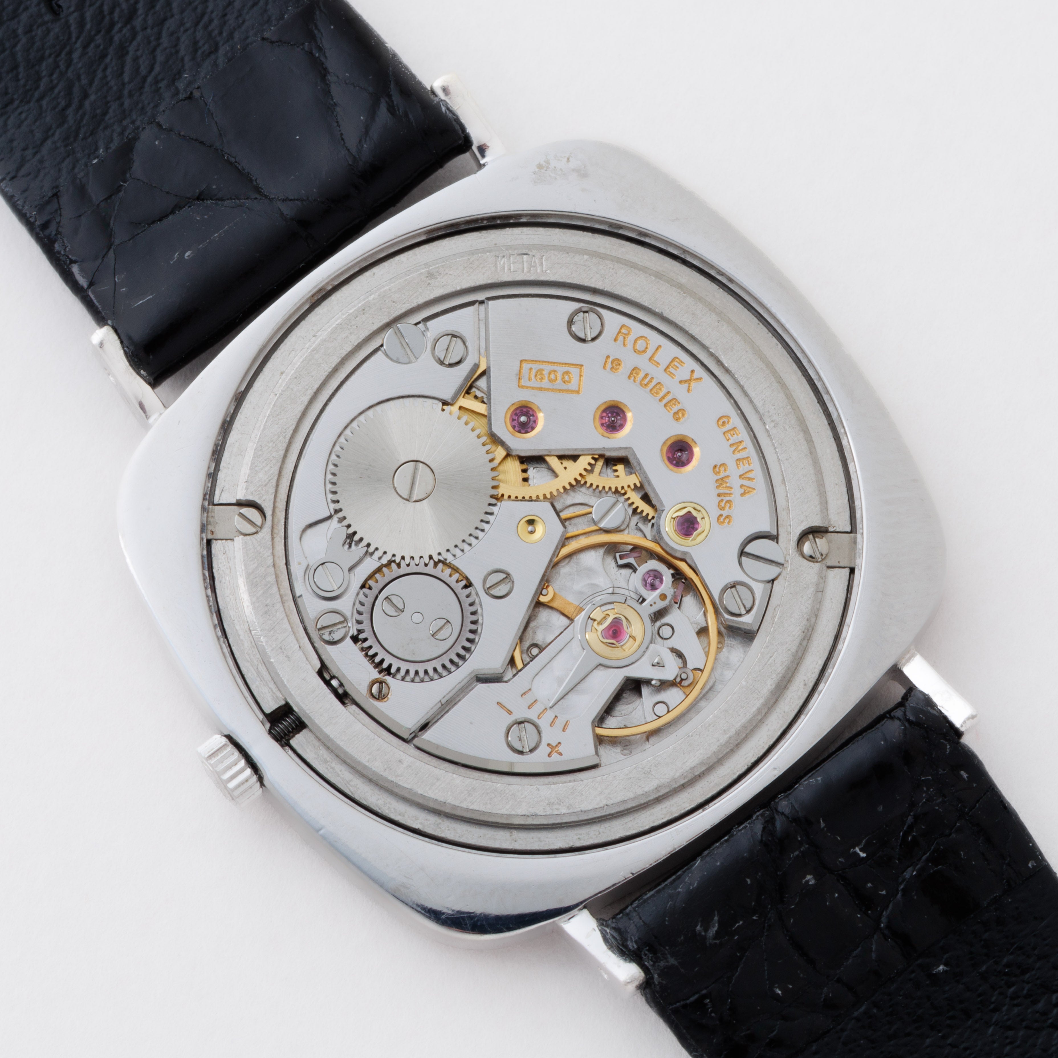 ロレックス 18金無垢ホワイトゴールド チェリーニ 1968年製 Ref.3748 手巻き