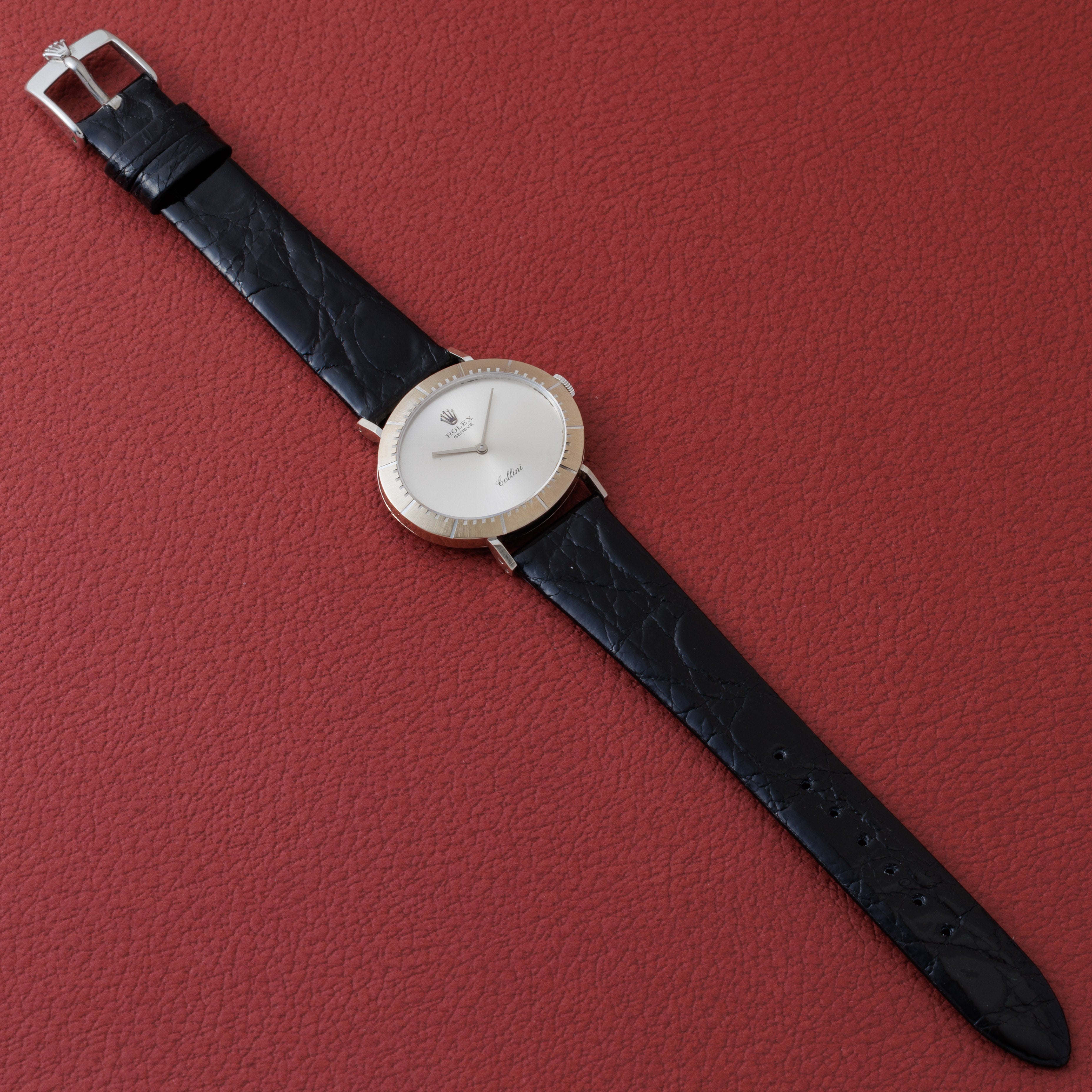 ロレックス チェリーニ 18金無垢ホワイトゴールド 1974年製 オーバル型 手巻き Ref.4083 王冠尾錠