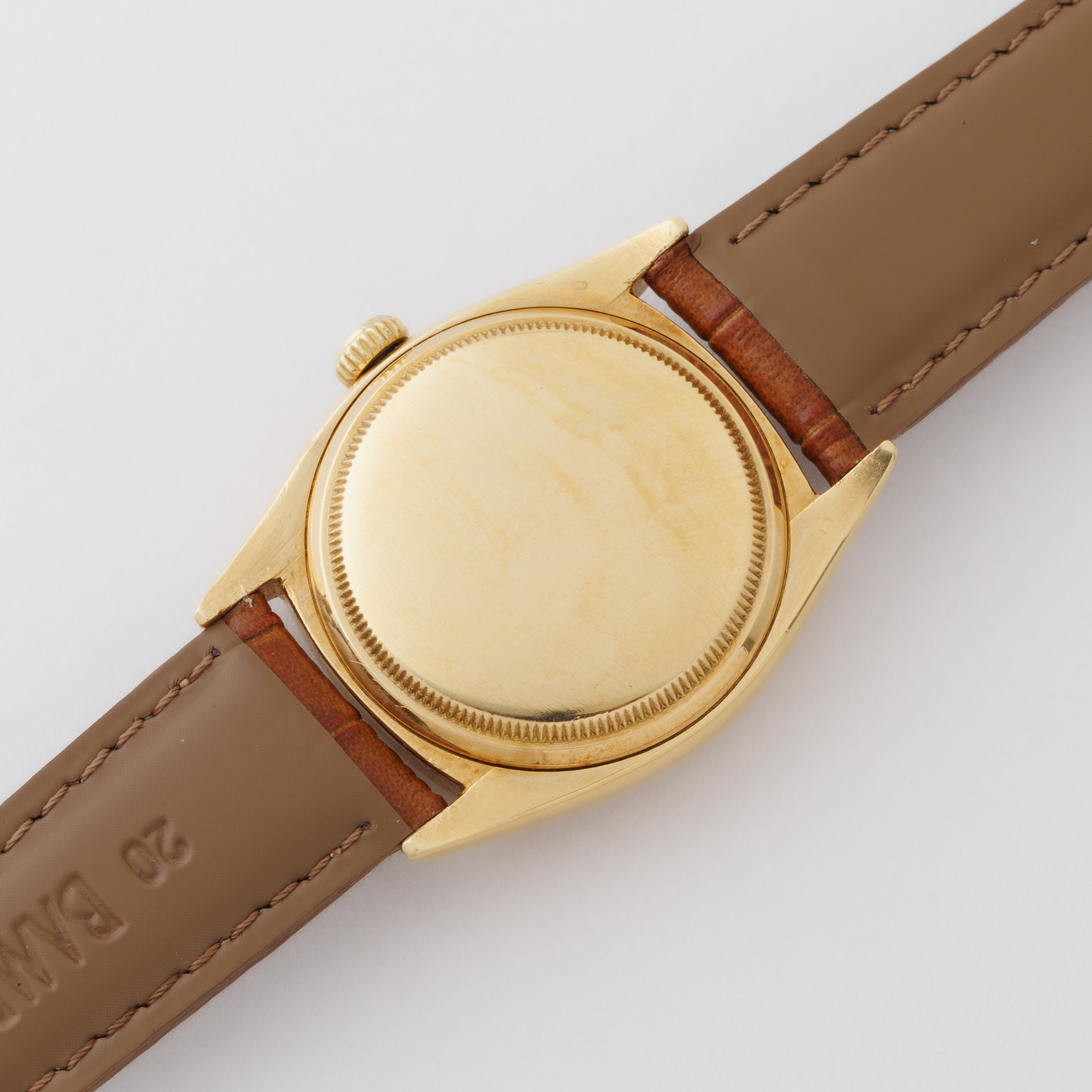 ロレックス 18金無垢プレデイトジャスト36 ビッグバブル Ovettone Ref.6105  1951年製 赤カレンダー 自動巻き