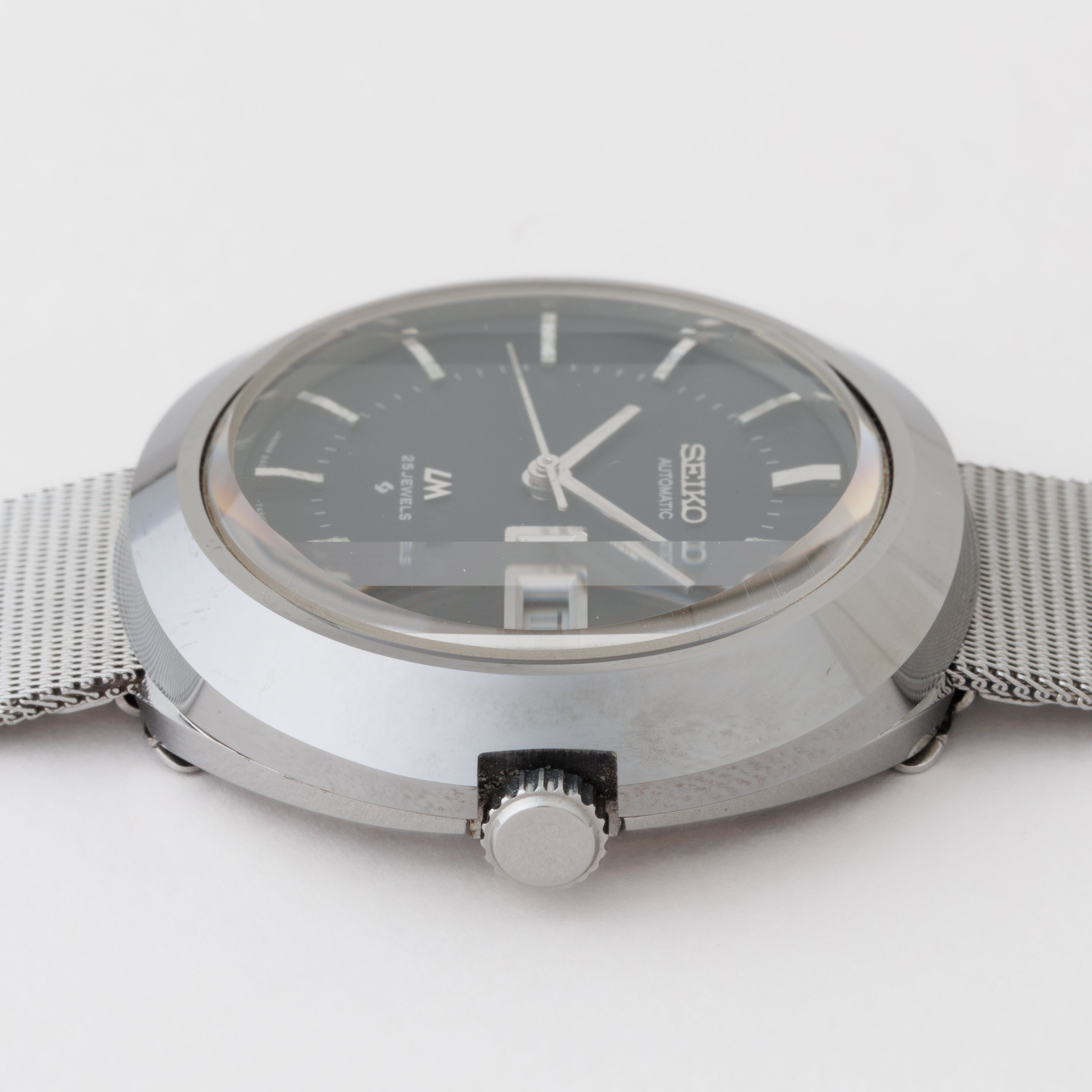 セイコー LM 1971年製 グレーダイヤル 超硬ケース Ref.5606-7200 純正ブレス 自動巻き