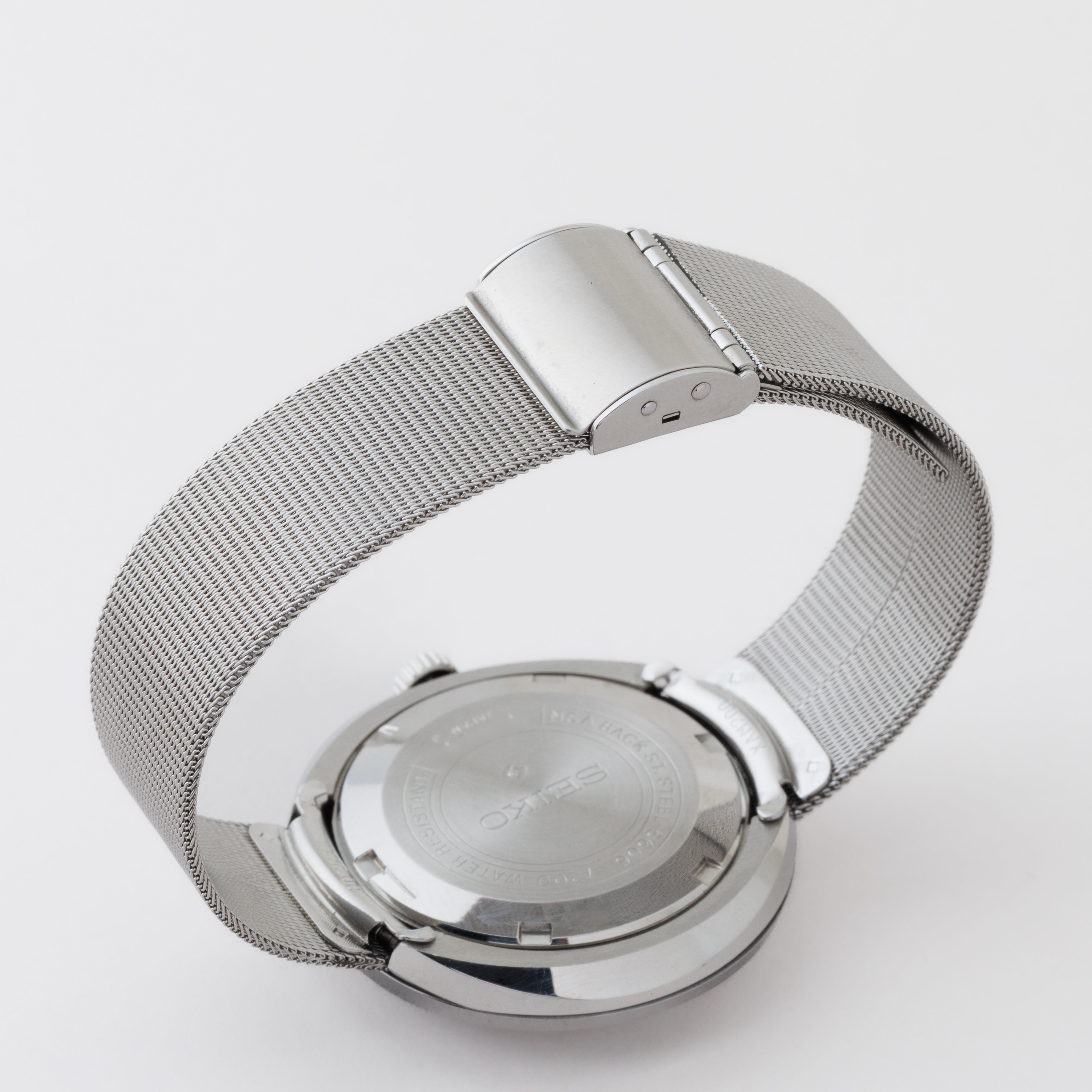 SEIKO LM自動巻㊚希少！最終型タグ説明書付未使用、茶＆14K仕様+特典付❢ セイコー ロードマチック 絹目文字盤 5601-9000 全数字