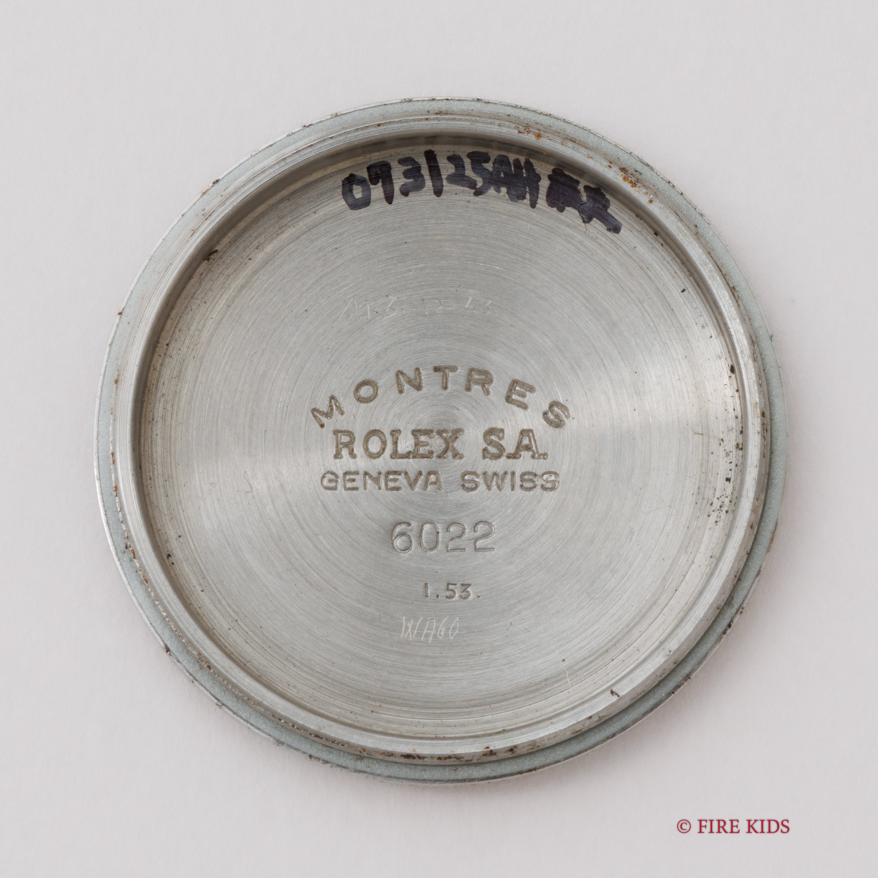 ロレックス オイスター Ref.6022 彫り込みインデックス 1953年製 スーパーオイスター Cal.710
