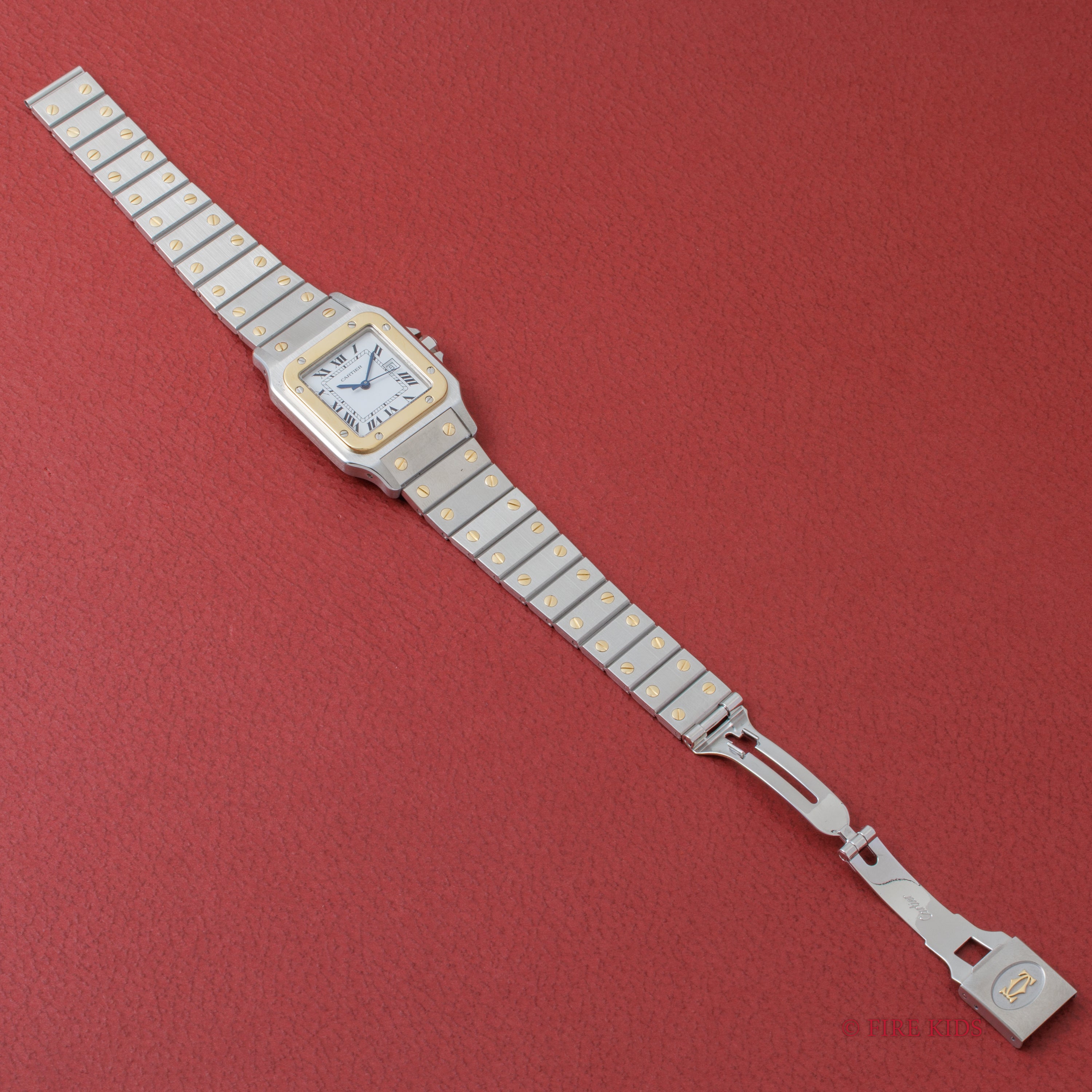 カルティエ サントス LMサイズ コンビ 自動巻き 1980年代製