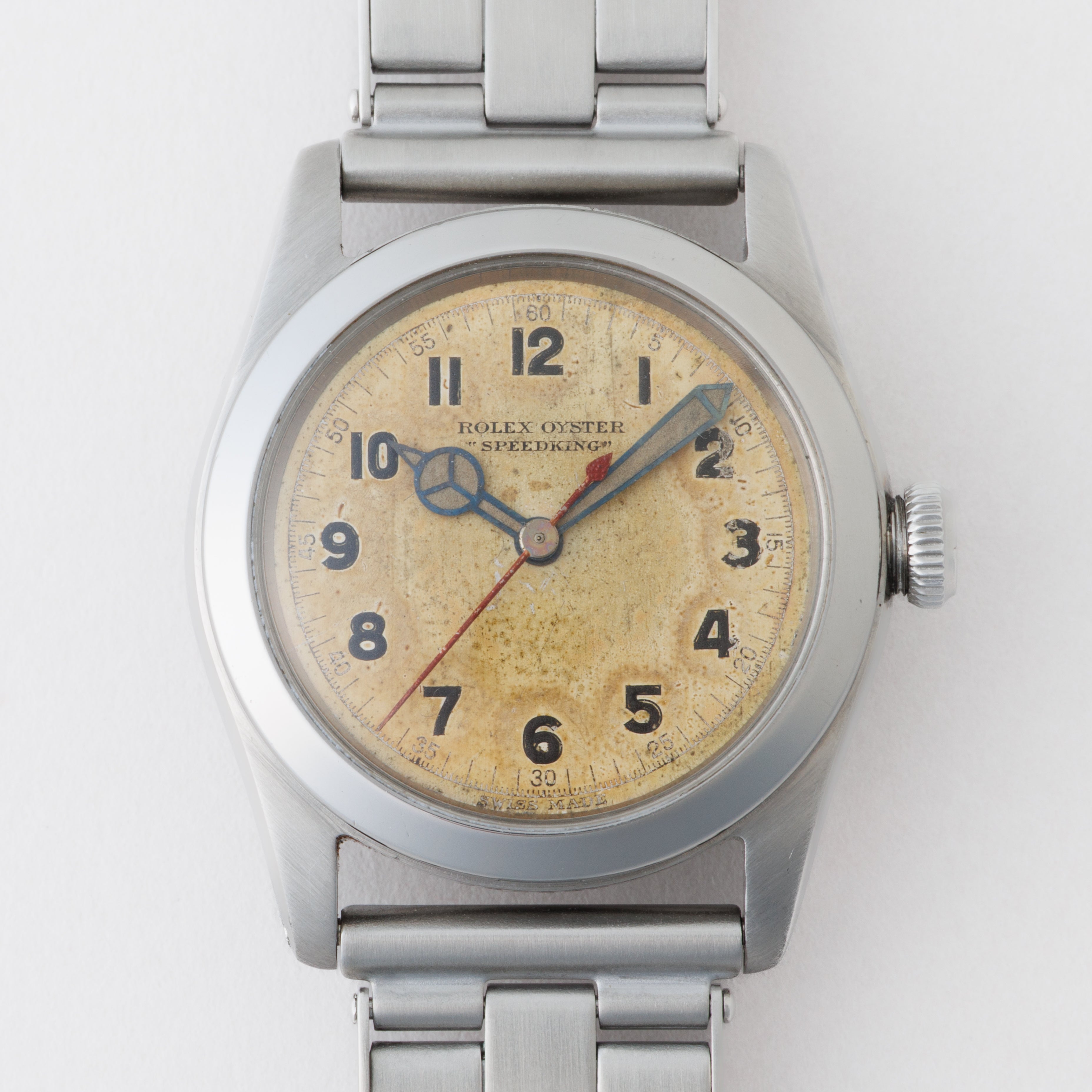 ロレックス オイスター スピードキング 手巻き 1945年製 アラビアダイアル Ref.4220