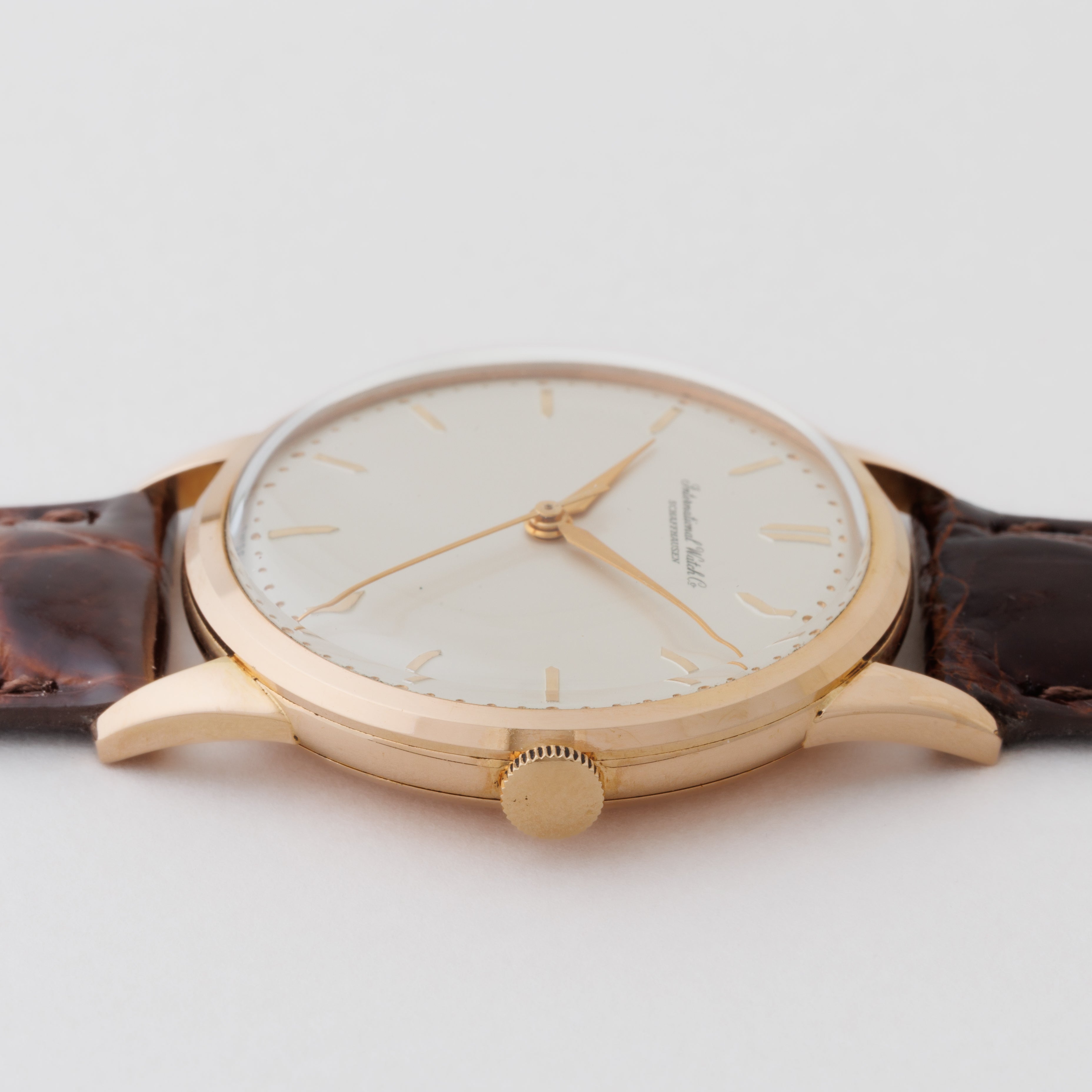 IWC 18金無垢ピンクゴールドラウンドケース  1963年製 手巻き Cal.89 Ref.604