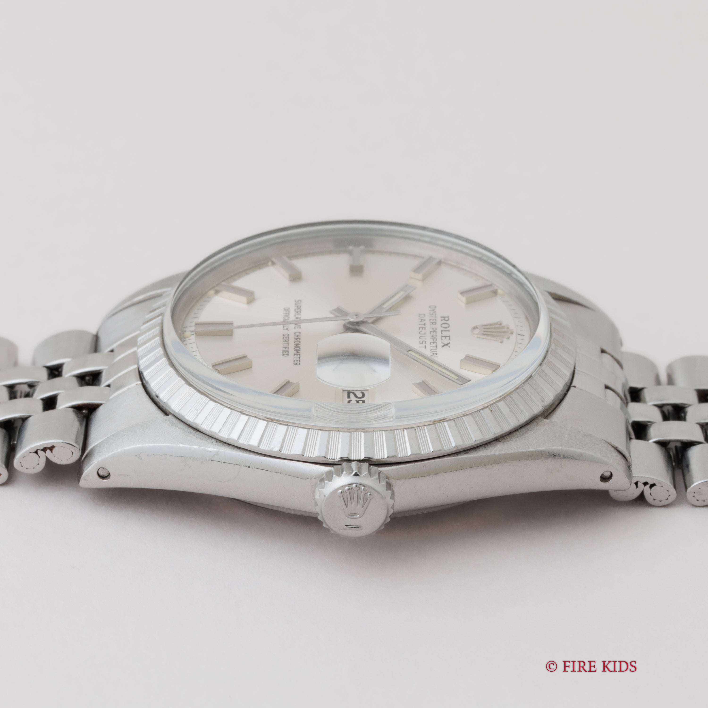 美品純正ロレックスデイトジャスト 5連ジュビリー ブレス R-4775| ロレックス デイトジャスト Ref.1603 SS エングレーブ