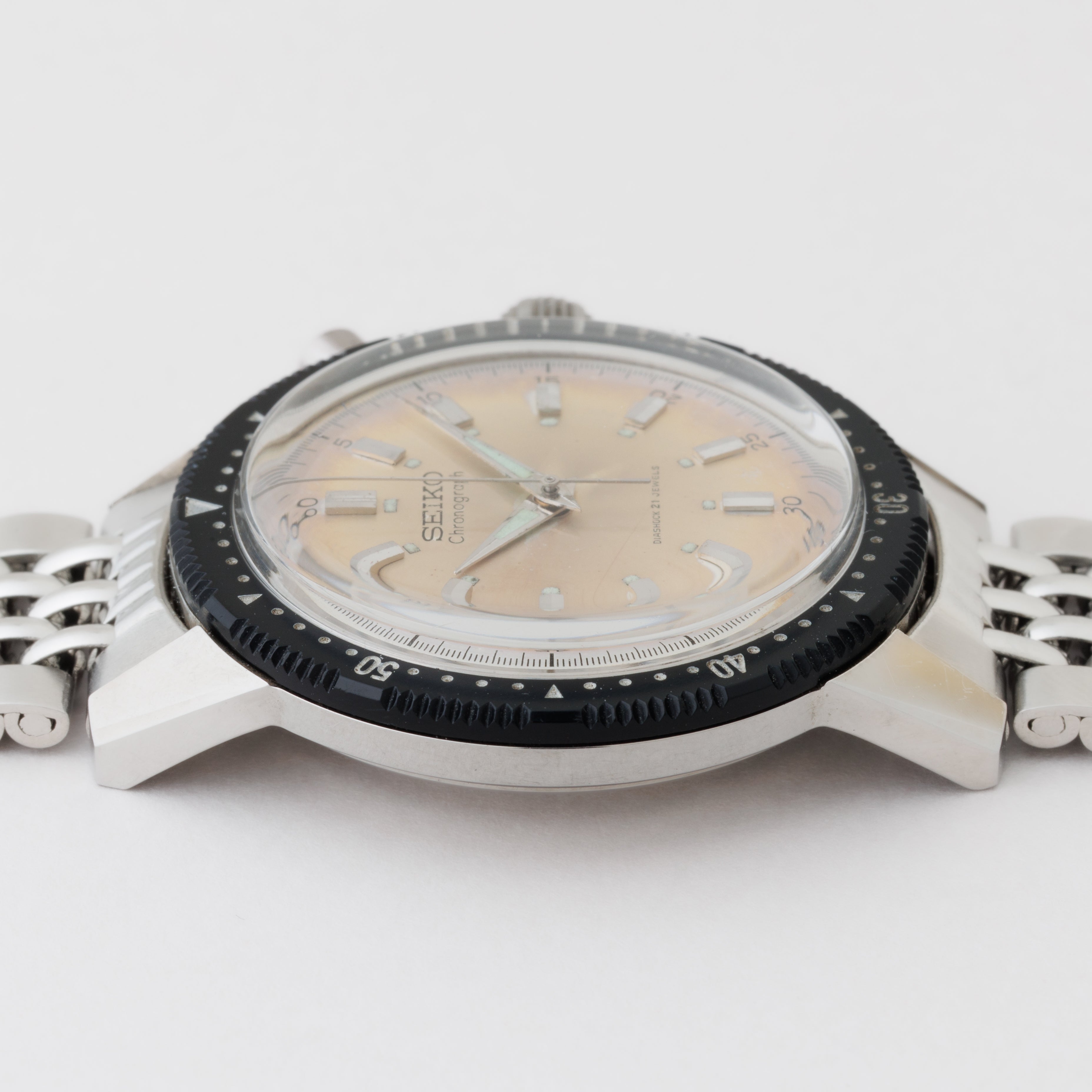 セイコー ワンプッシュクロノプラベゼル ニアミントコンディション 1968年製 Ref.5719-8992 Cal.5719A　ブレス付き