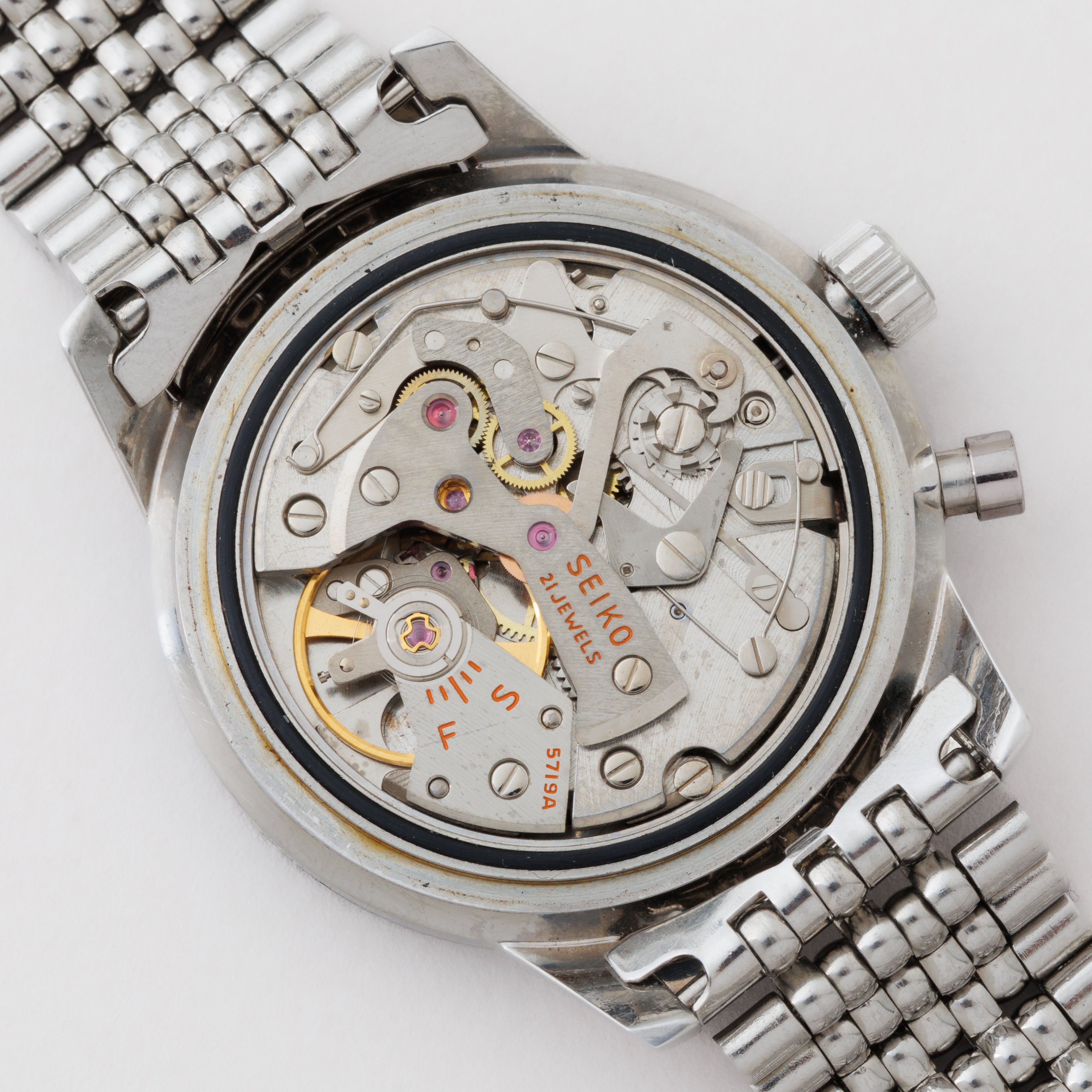 セイコー ワンプッシュクロノプラベゼル ニアミントコンディション 1968年製 Ref.5719-8992 Cal.5719A　ブレス付き