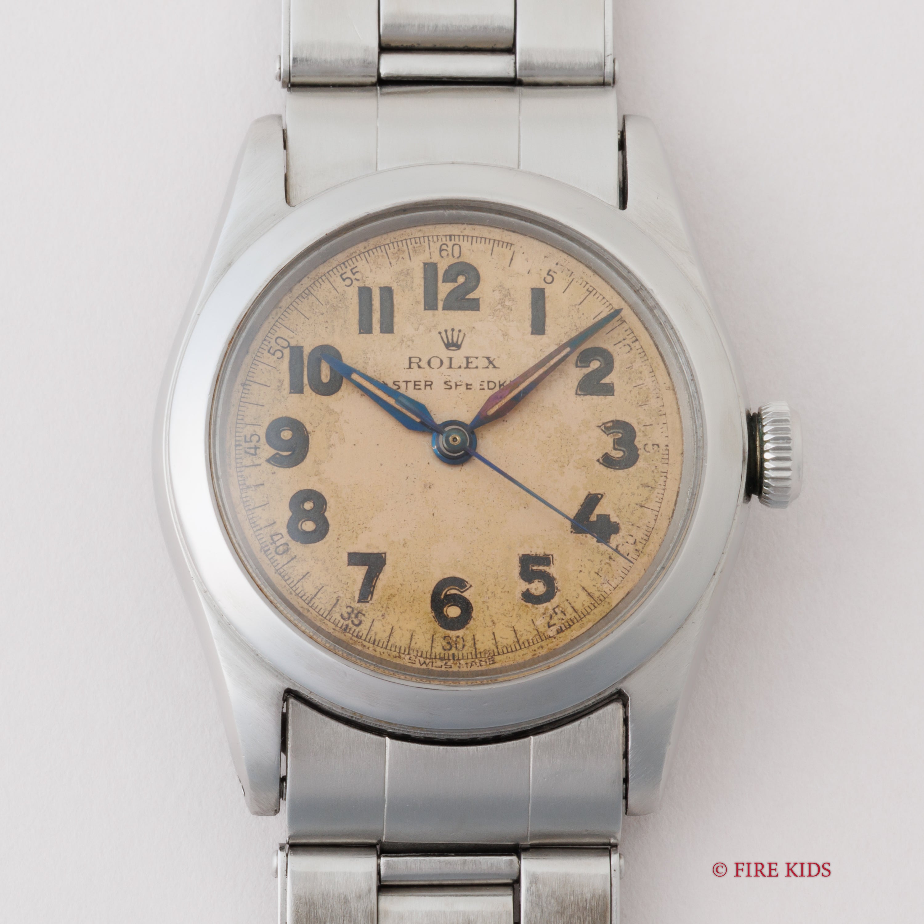 ロレックス オイスター スピードキング 手巻き 1945年製 アラビアダイアル Ref.4220