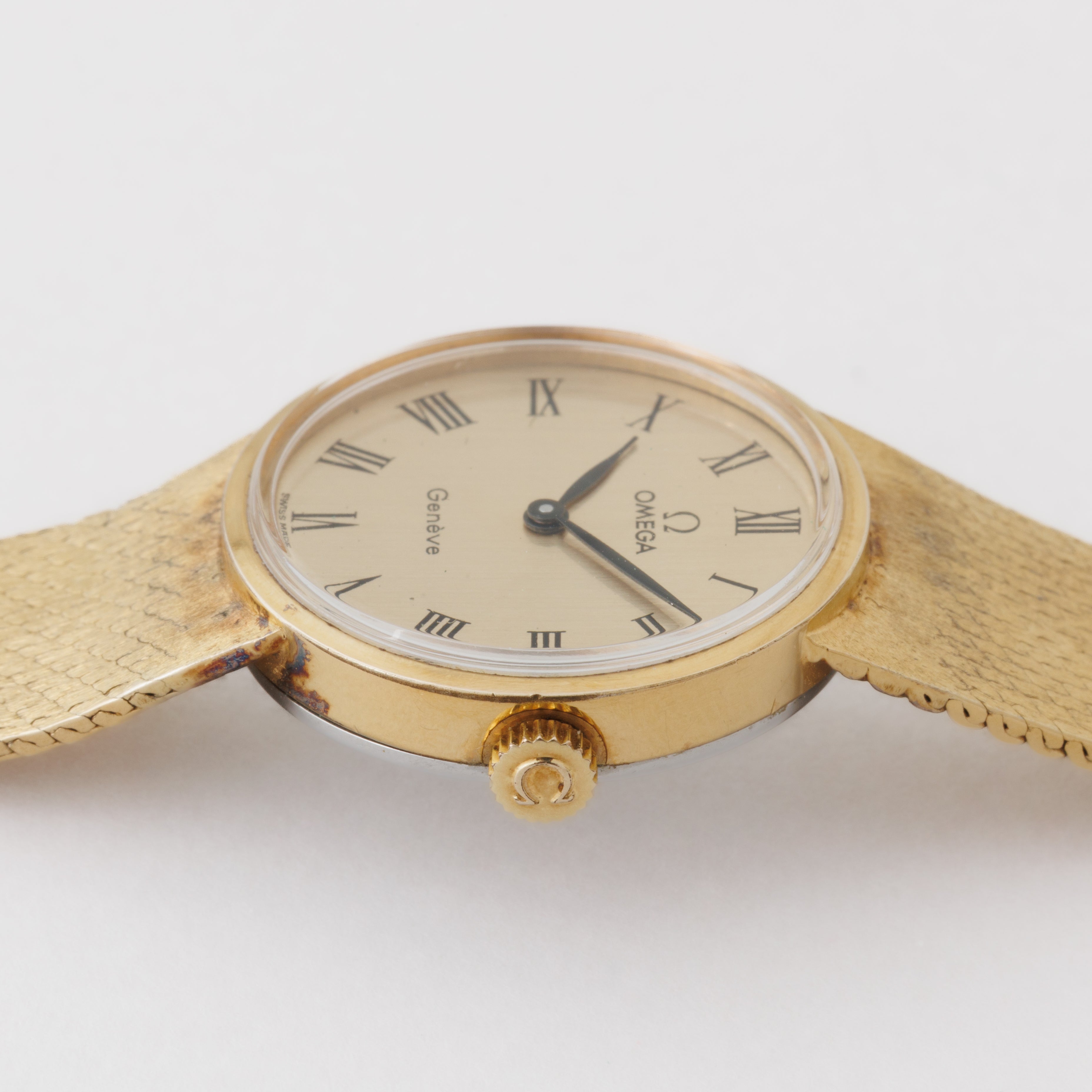 オメガ ジュネーブ 手巻き レディース 1974年製 金張り Ref.711.2022 Cal.625