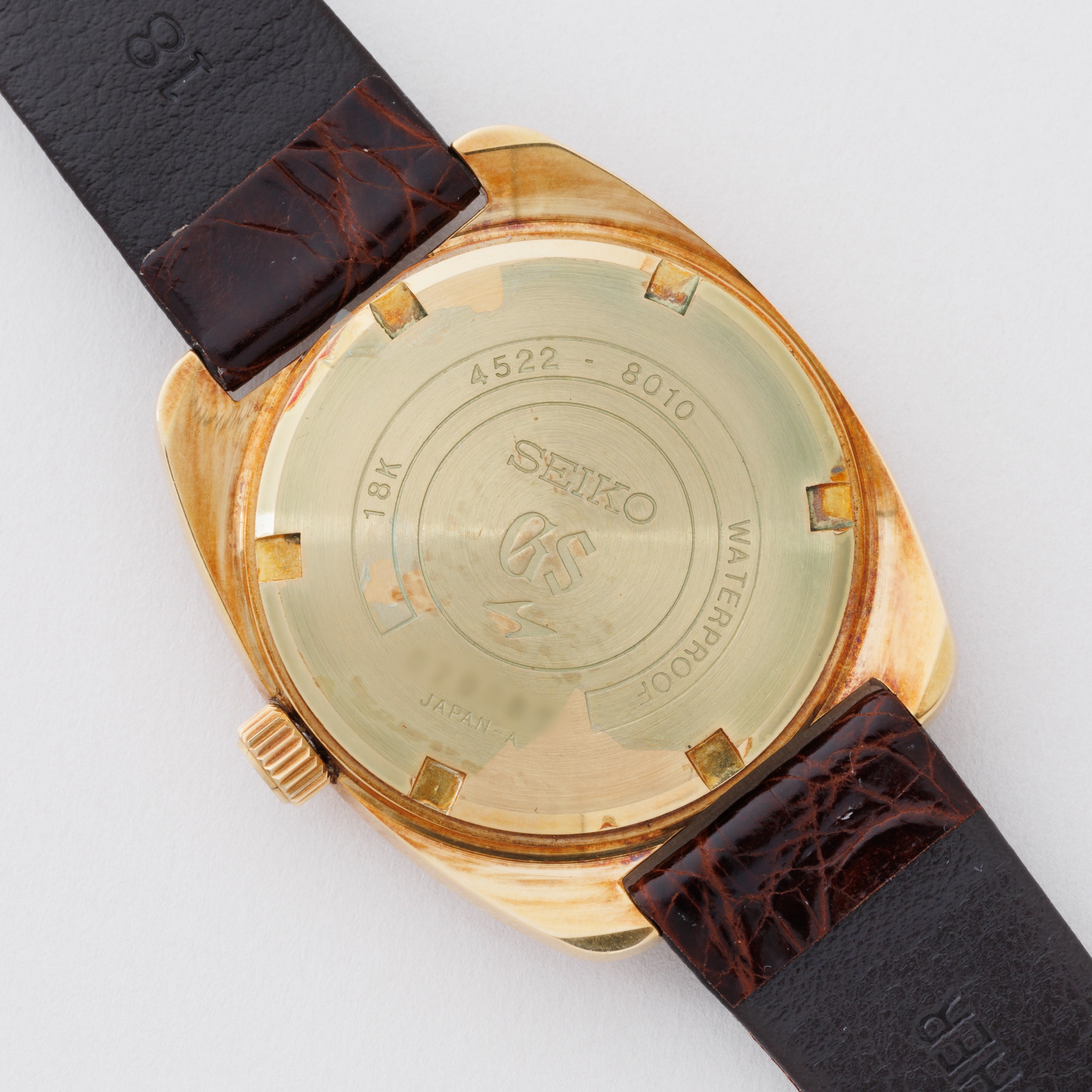 グランドセイコー 18金無垢45GS 1970年製/昭和45年製 Ref.4522-8010  純正18K尾錠付  美品