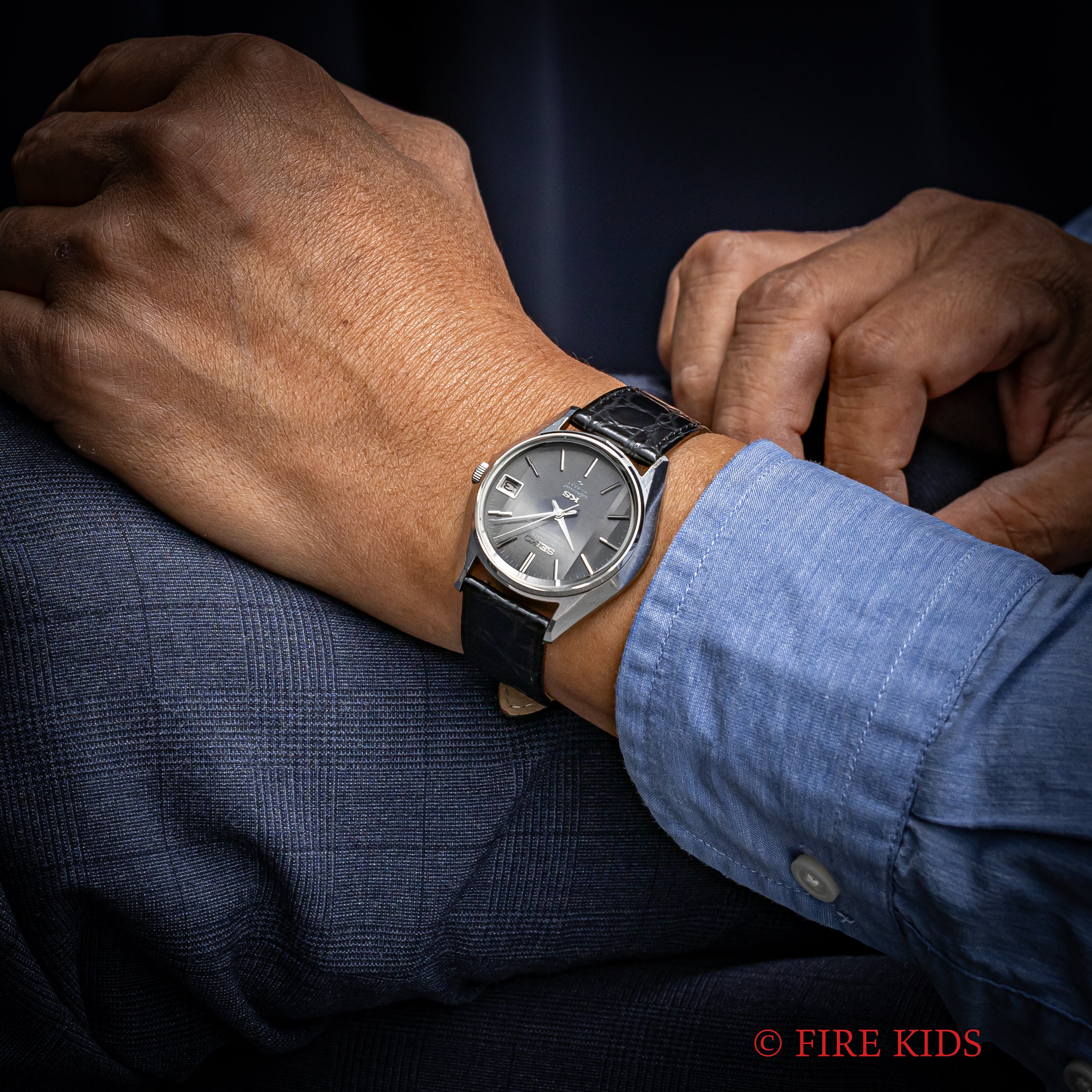 キングセイコー スペシャル クロノメーター グレーダイヤル 1972年製 ハイビート自動巻き Ref.5245-7000