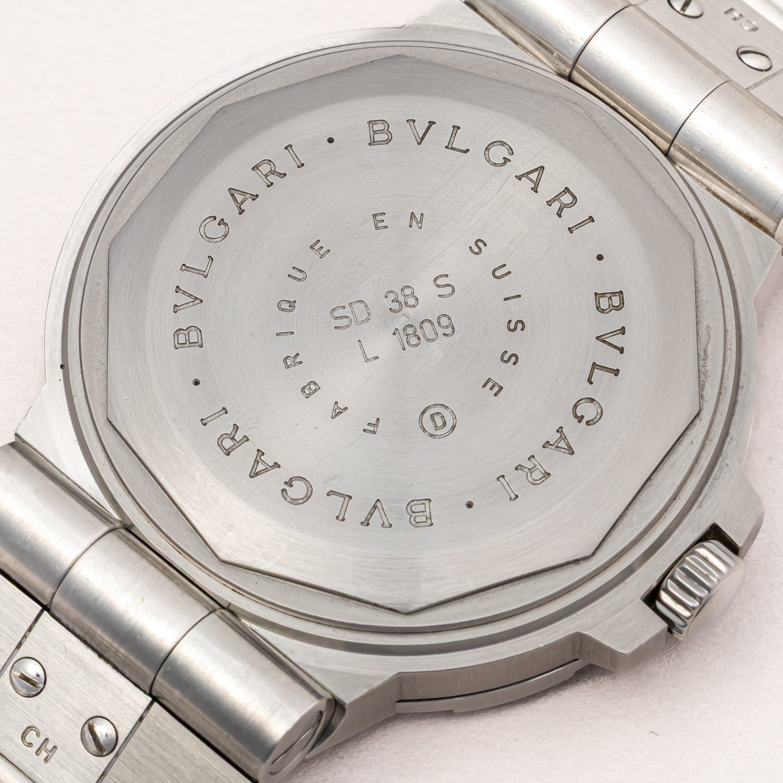 ブルガリ 1996年販売ギャラ付 スクーバ ダイバーモデル 箱、1990年代製