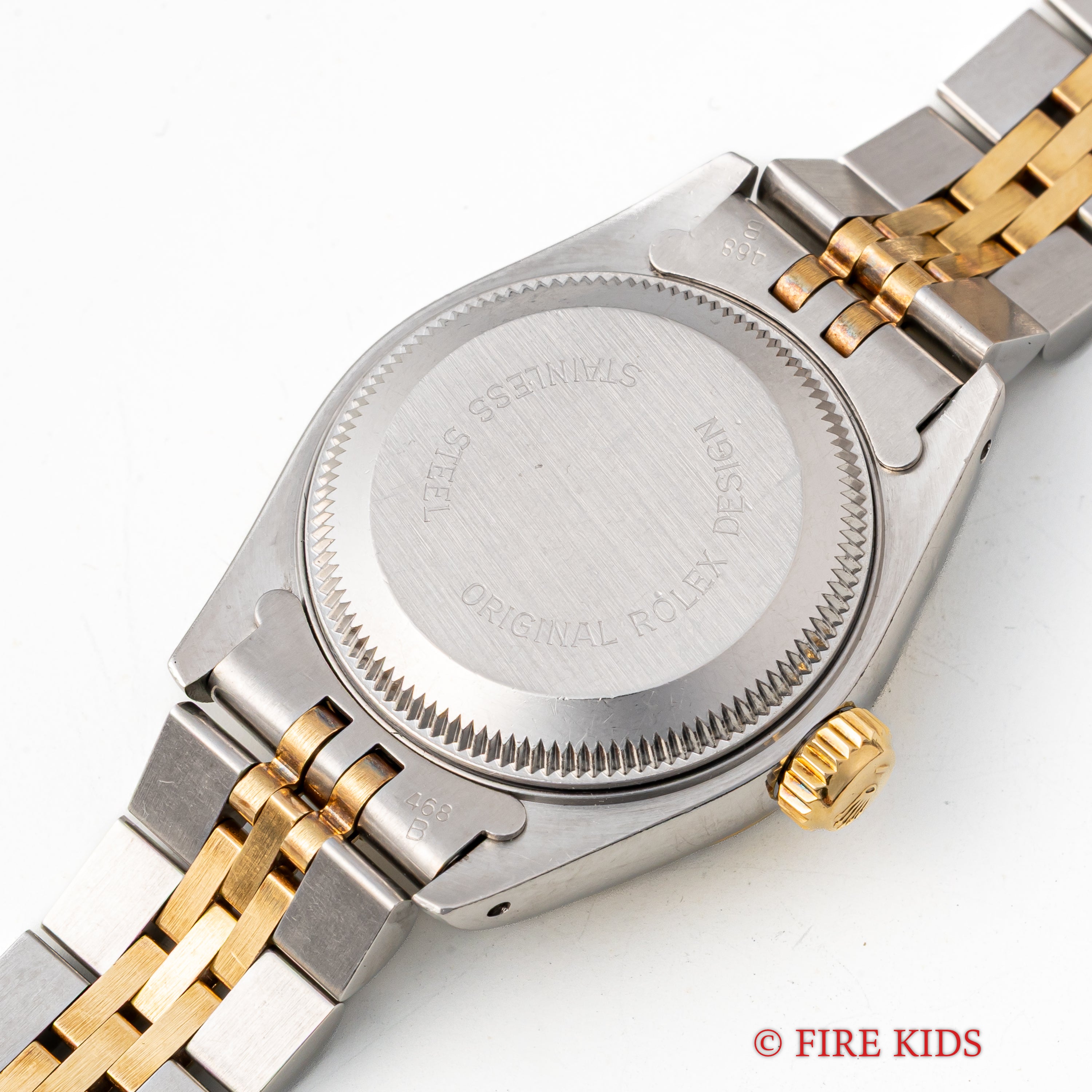 ロレックス デイトジャスト レディースコンビ ウッドダイヤル Ref.69173 1991年製 純正コンビブレス付き