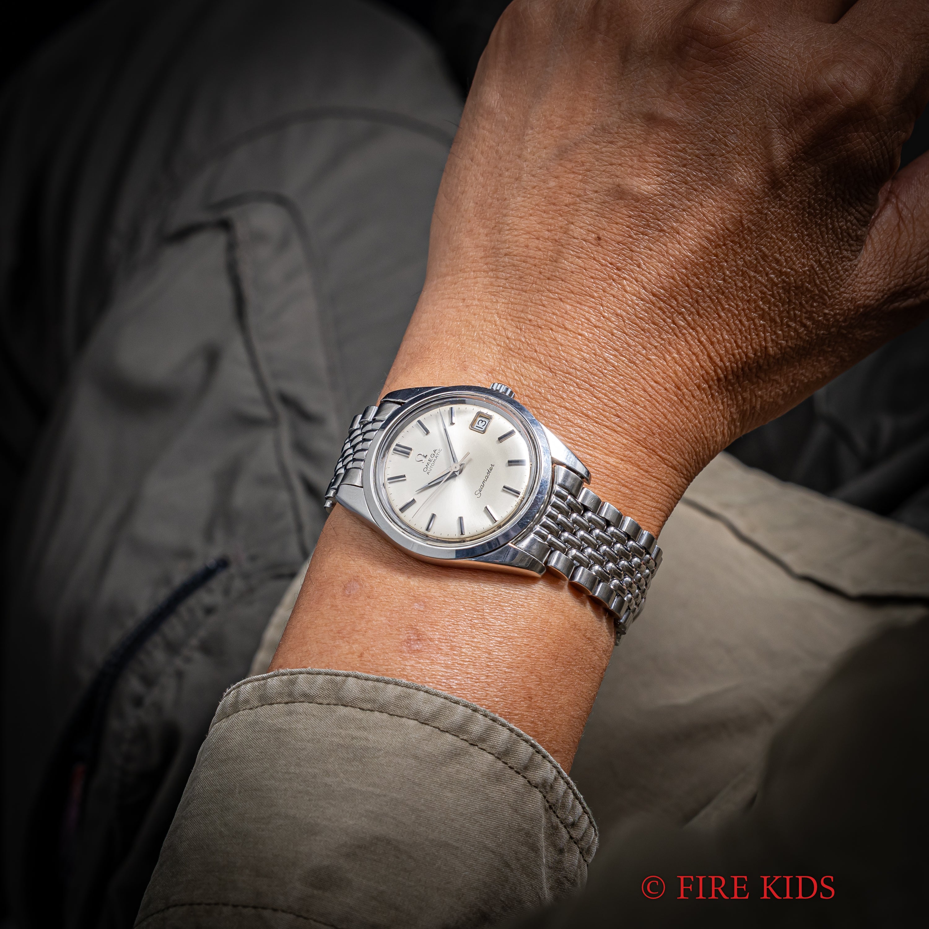 オメガ シーマスター 1966年製 Ref.166.010 自動巻 Cal.562 シルバーダイヤル 純正ライスブレス