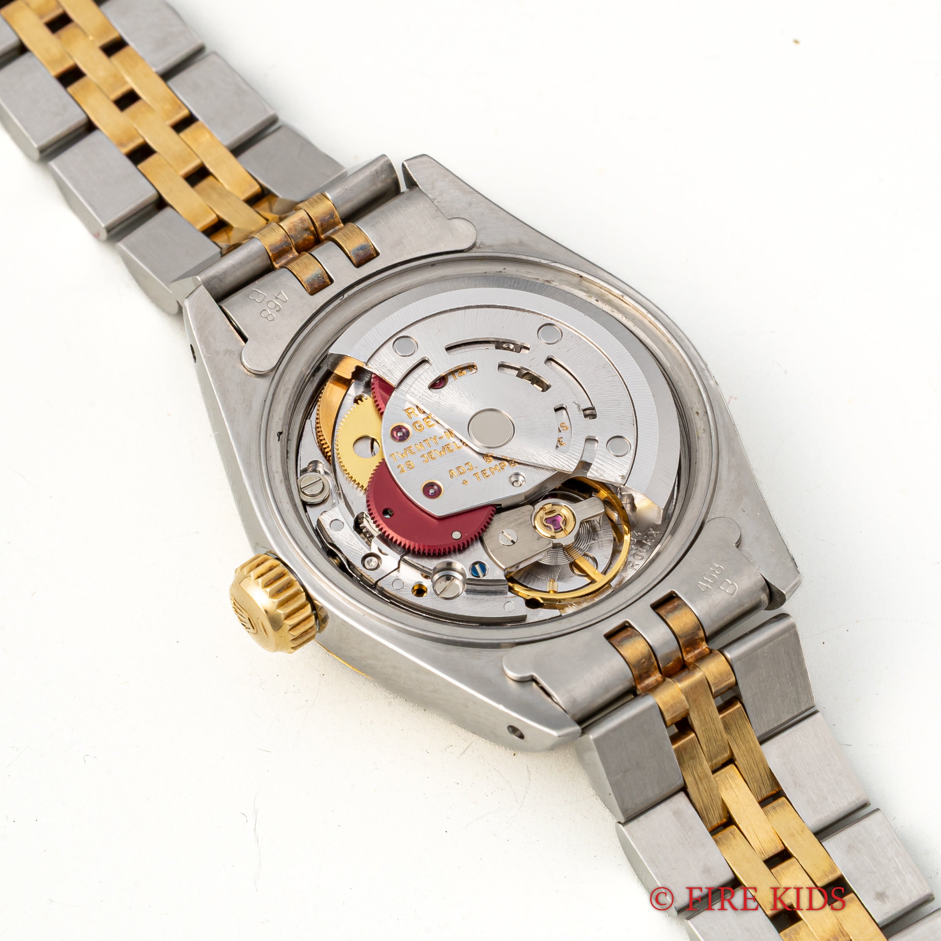 ロレックス デイトジャスト レディースコンビ ウッドダイヤル Ref.69173 1991年製 純正コンビブレス付き