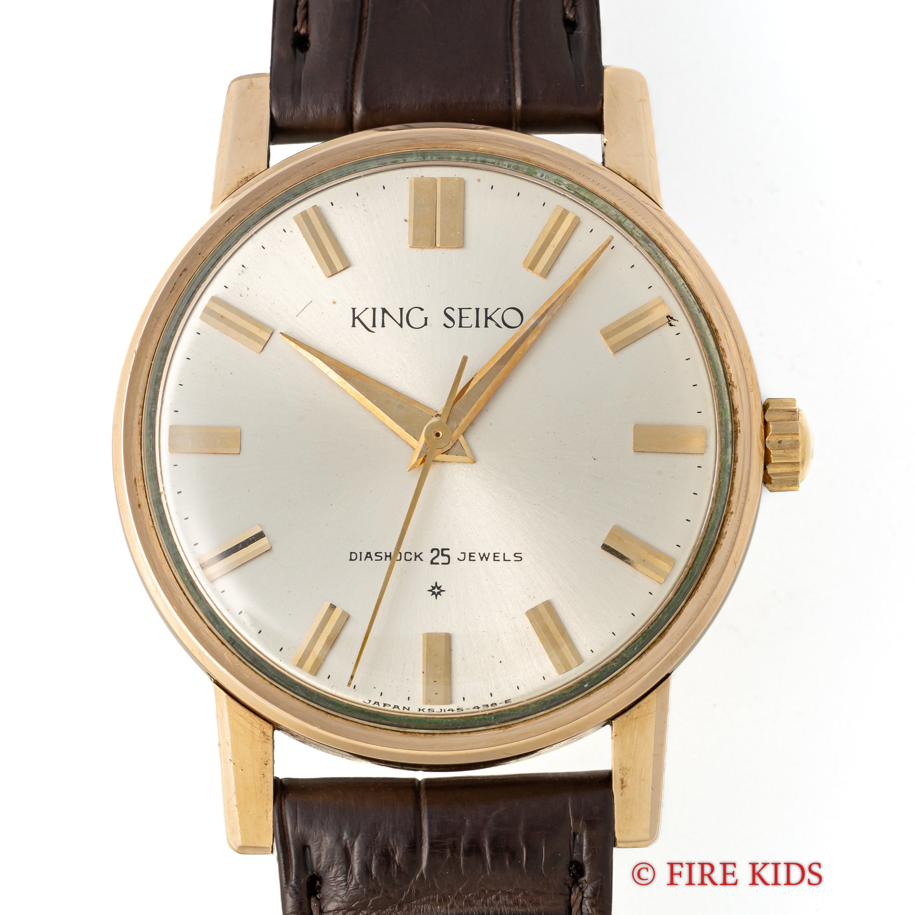 キングセイコーファーストモデル 1963年製 100ミクロン金張り Ref. J14102 KS