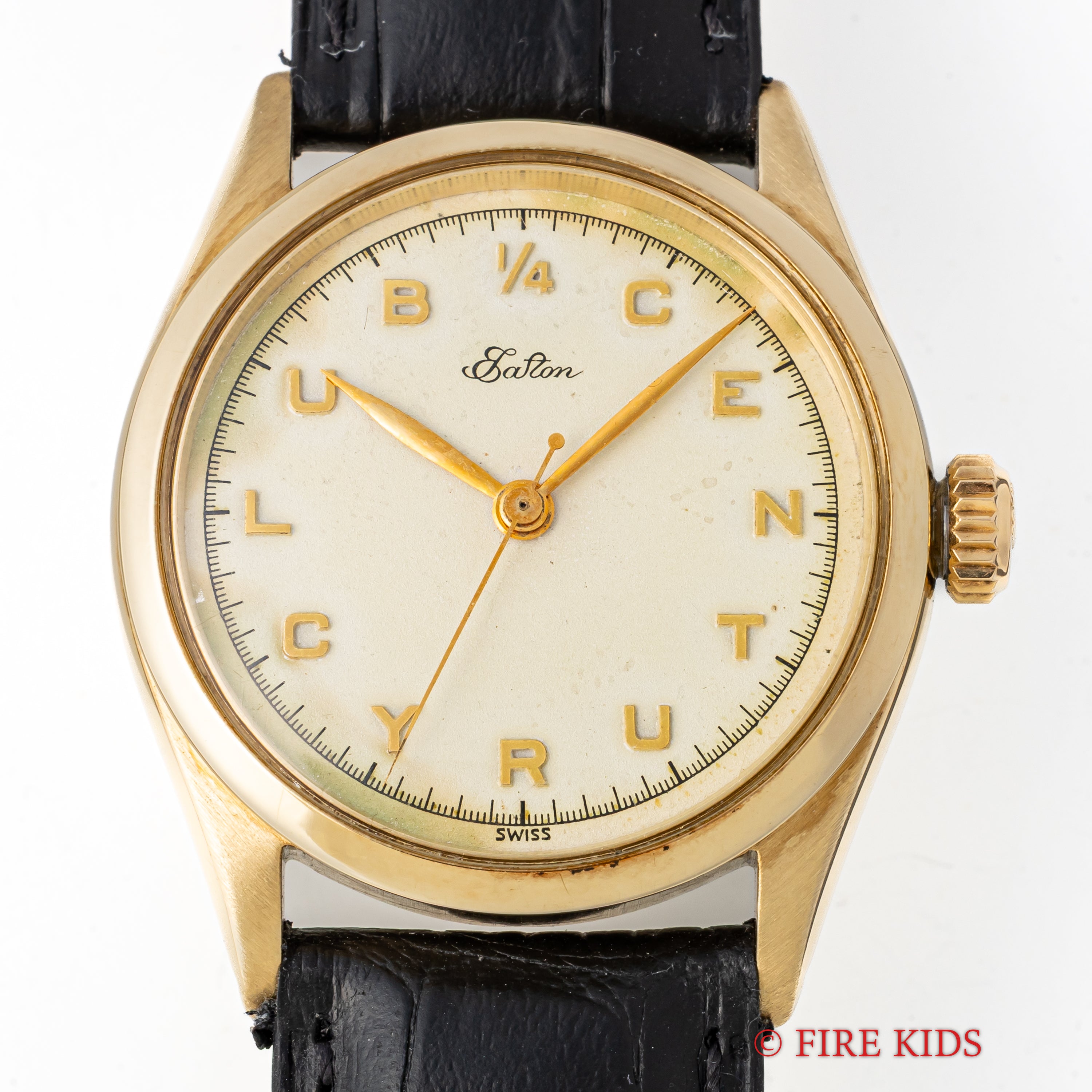 ロレックス 14金無垢クォーターセンチュリー 1953年製 イートン25周年勤続記念