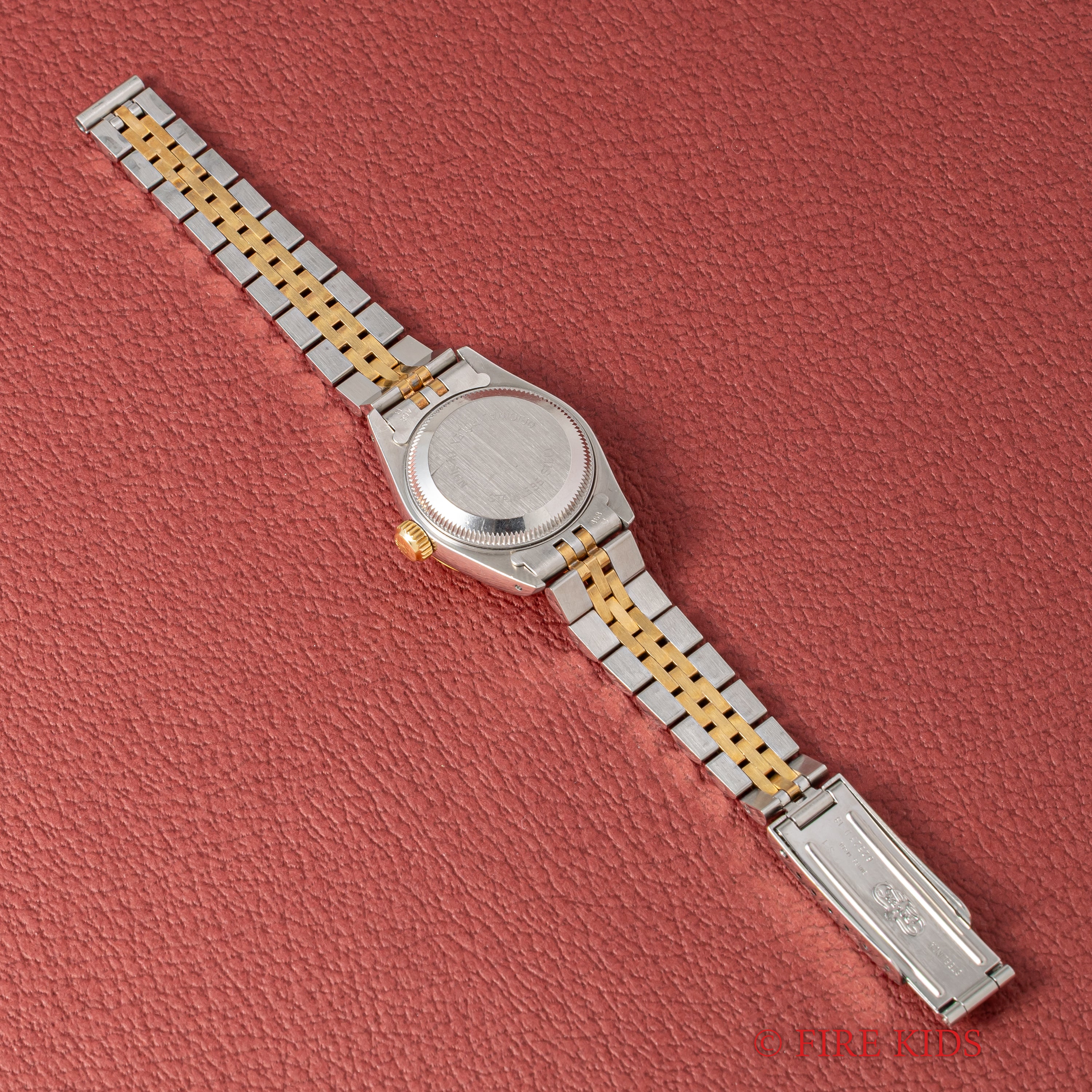 ロレックス デイトジャスト レディースコンビ ウッドダイヤル Ref.69173 1991年製 純正コンビブレス付き