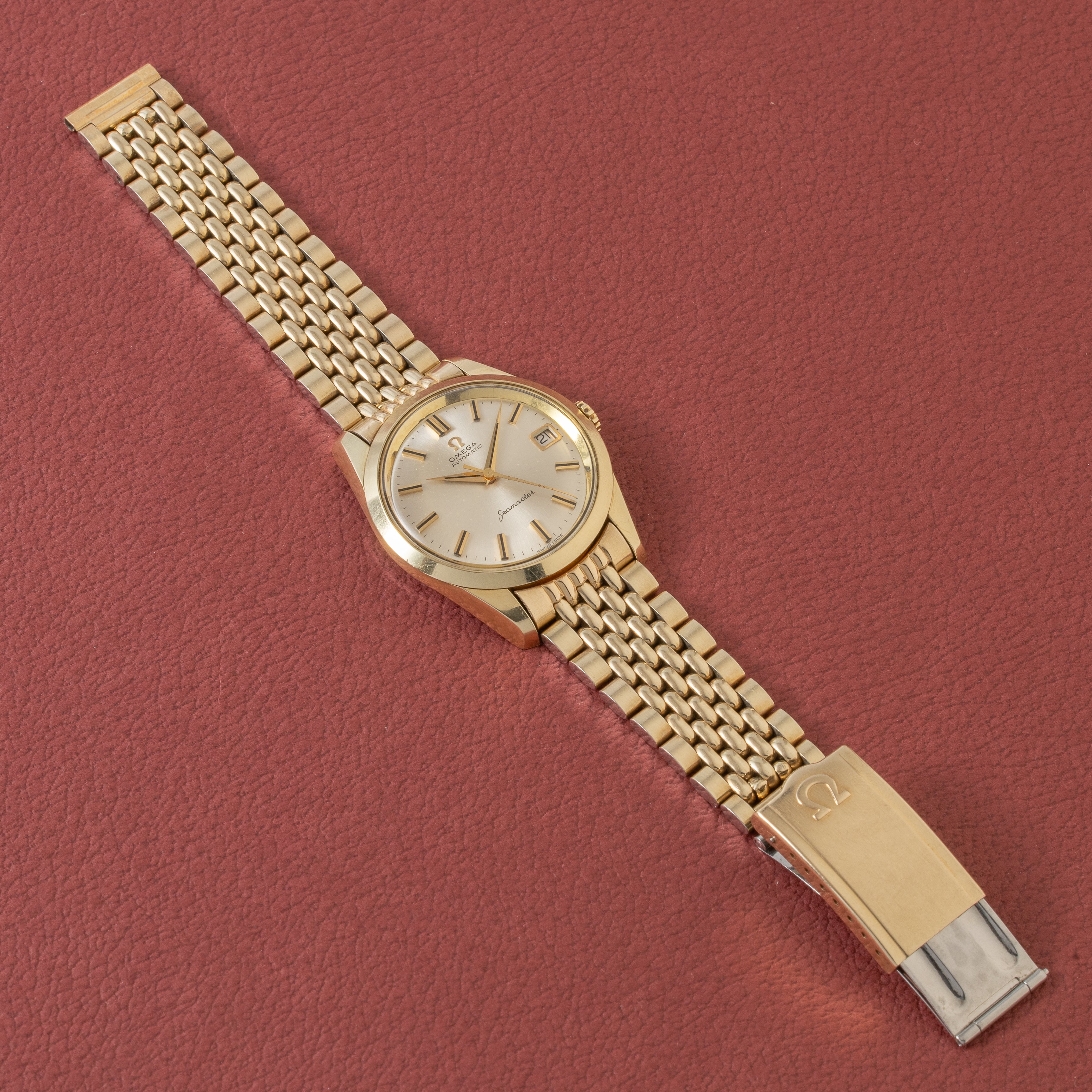 オメガ シーマスター 金張り 1969年製 Ref.166.010 ブレス付き