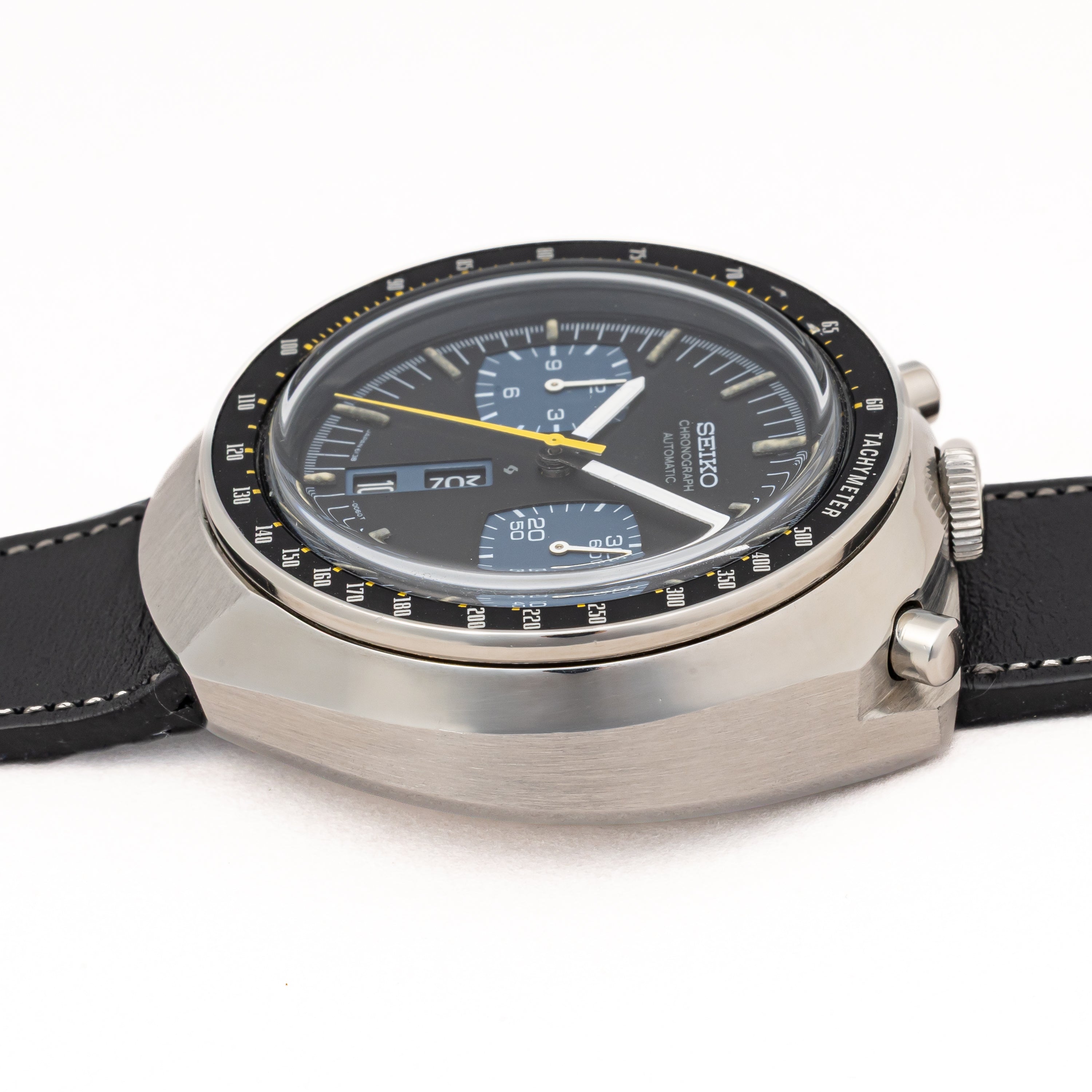 セイコー 自動巻き クロノグラフ 黒馬 1976年製 ブルヘッド Ref.6138-0040
