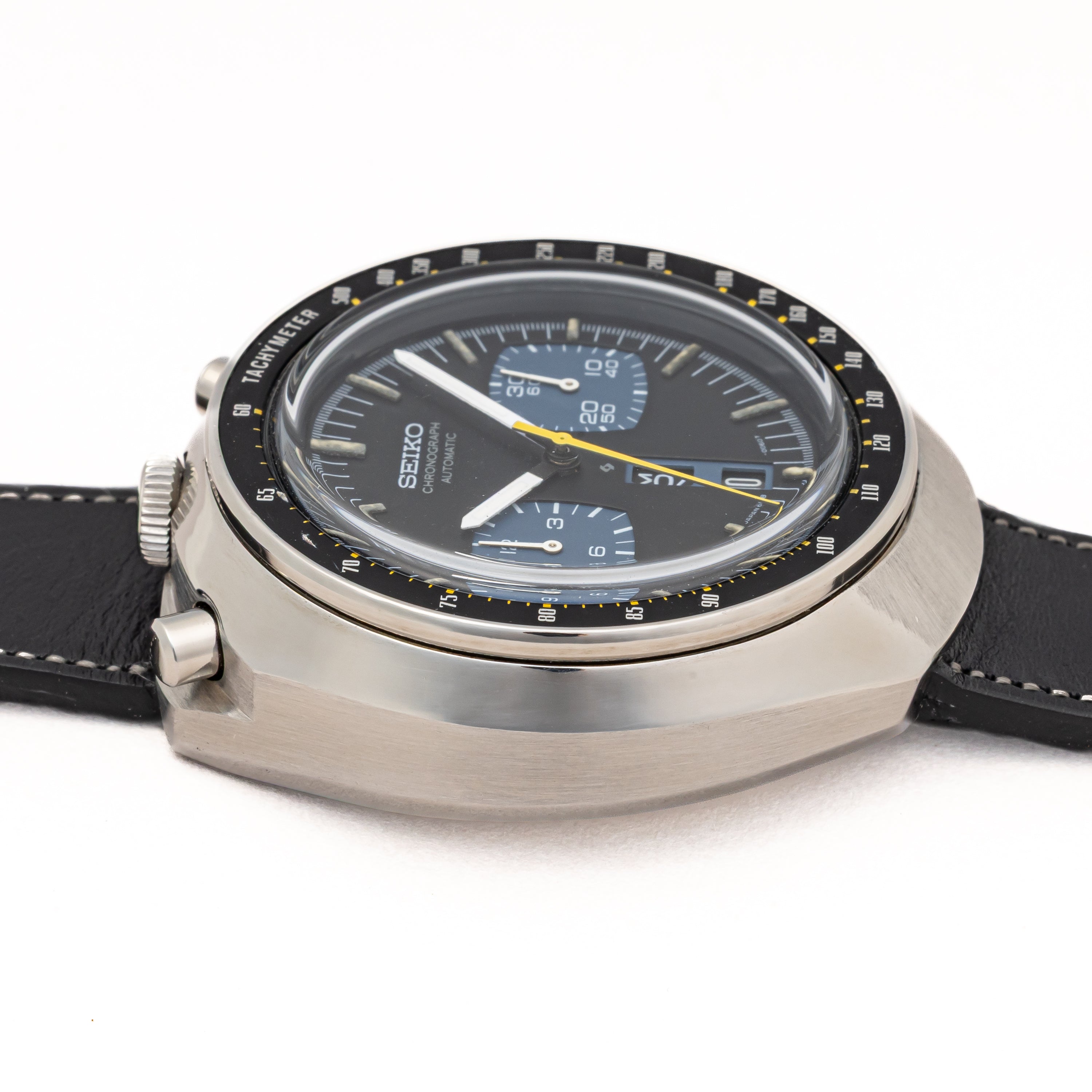 セイコー 自動巻き クロノグラフ 黒馬 1976年製 ブルヘッド Ref.6138-0040