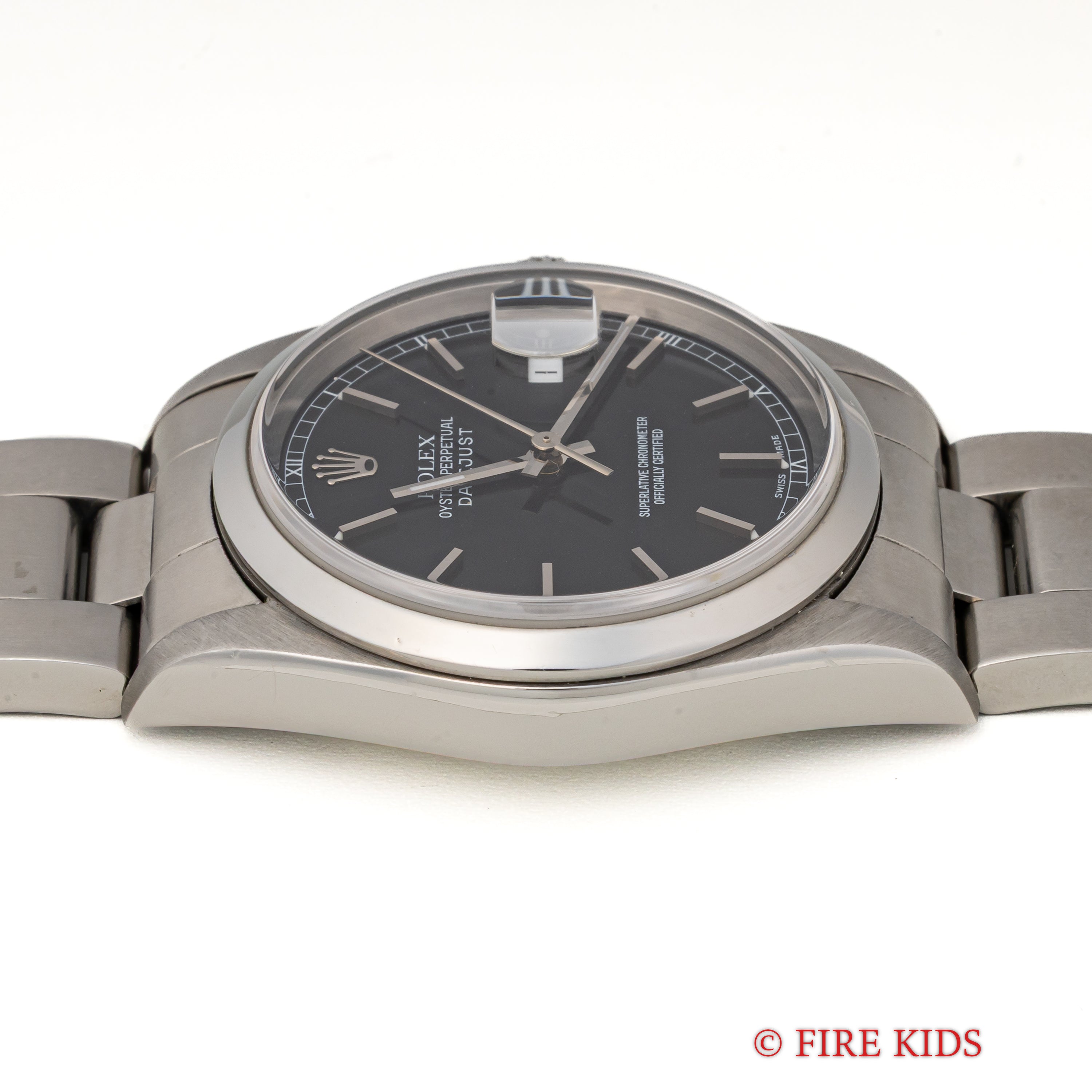 ロレックス デイトジャスト36 2001年製 Ref.16200 ブラックダイヤル ギャラ付